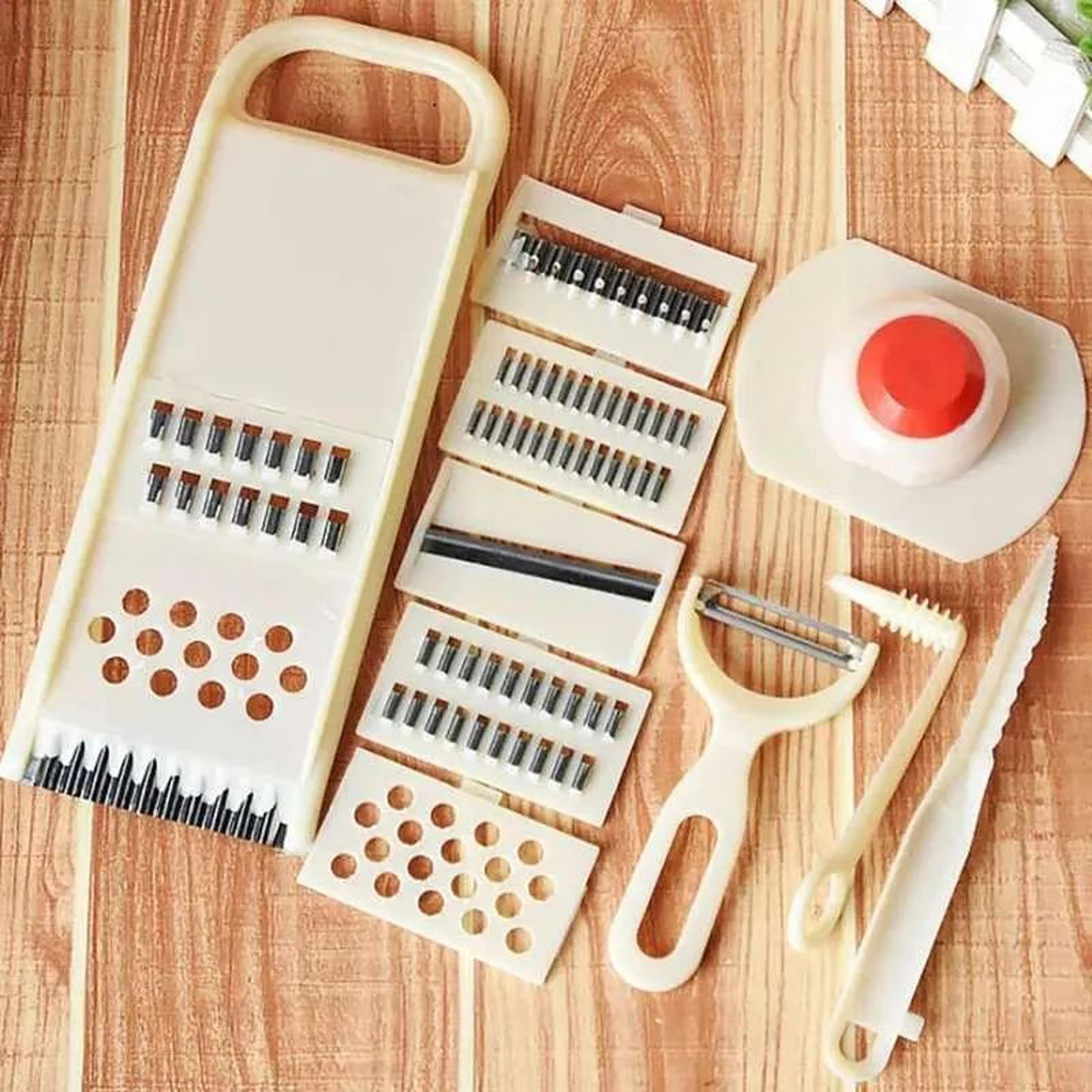 vegetable slicer and peeler set with stainless steel blades