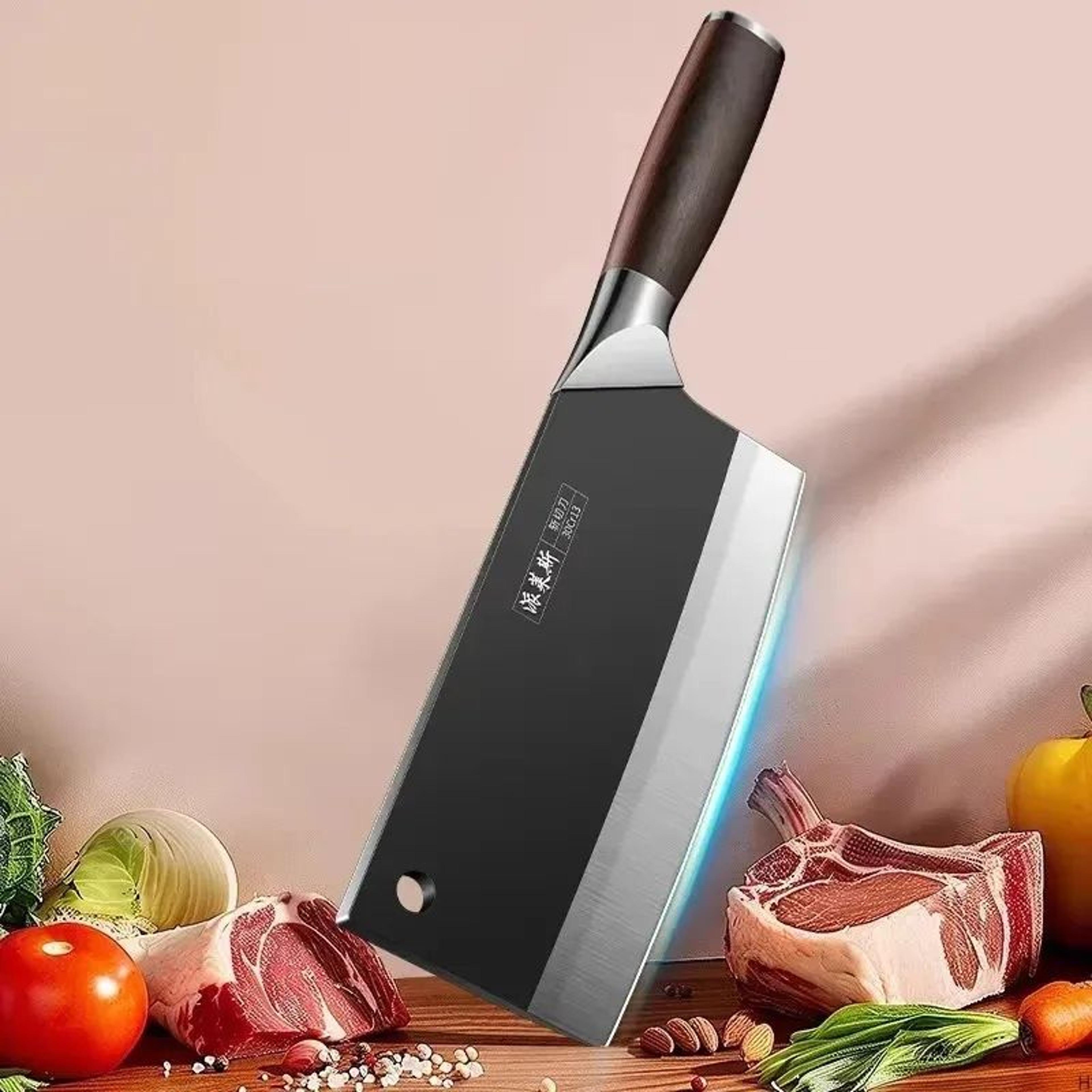 Heavy Duty Bone Chopper With Sharp Stainless Steel Blade For Meat And Vegetables 2