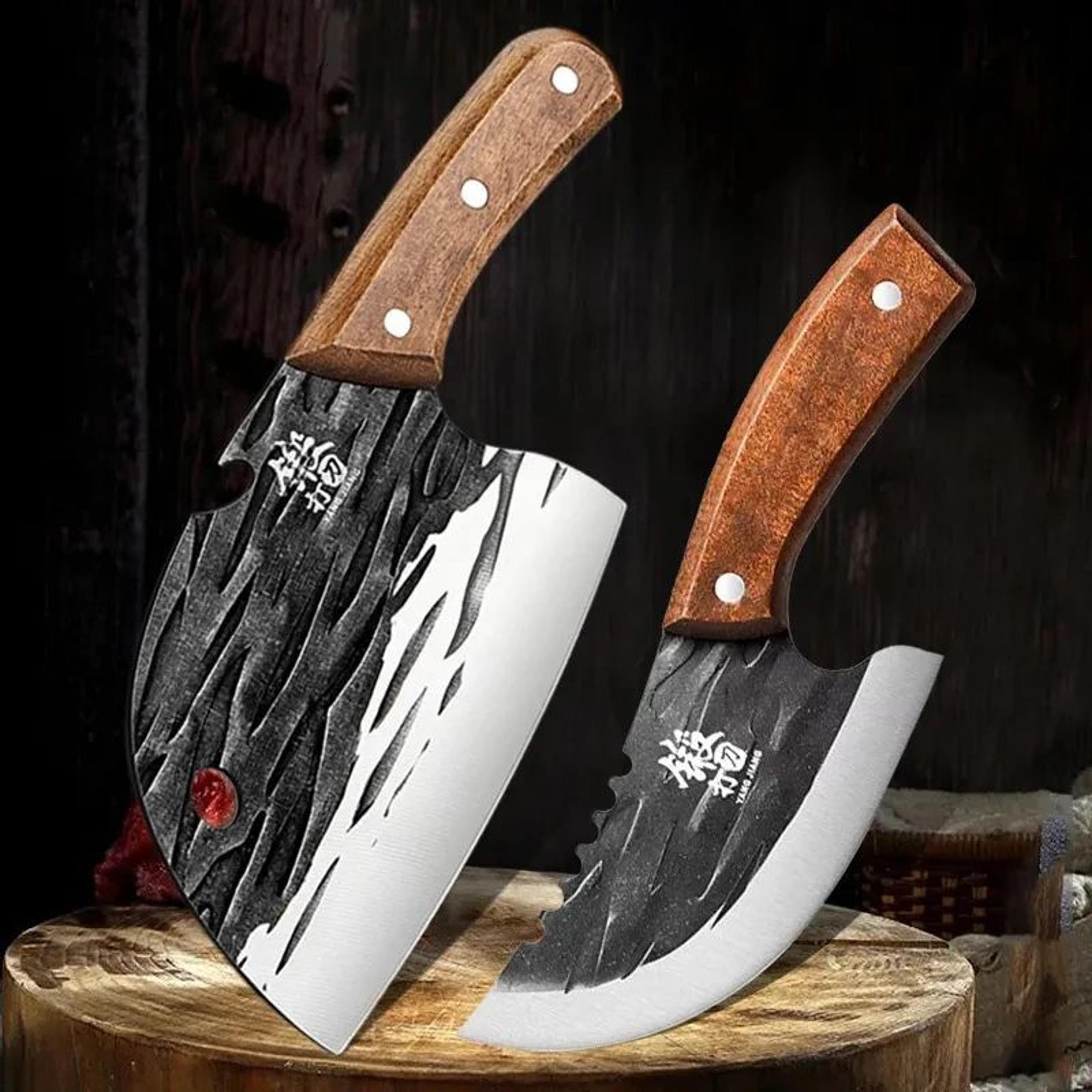 stainless steel meat slicer and multifunctional kitchen chopper with wooden handle