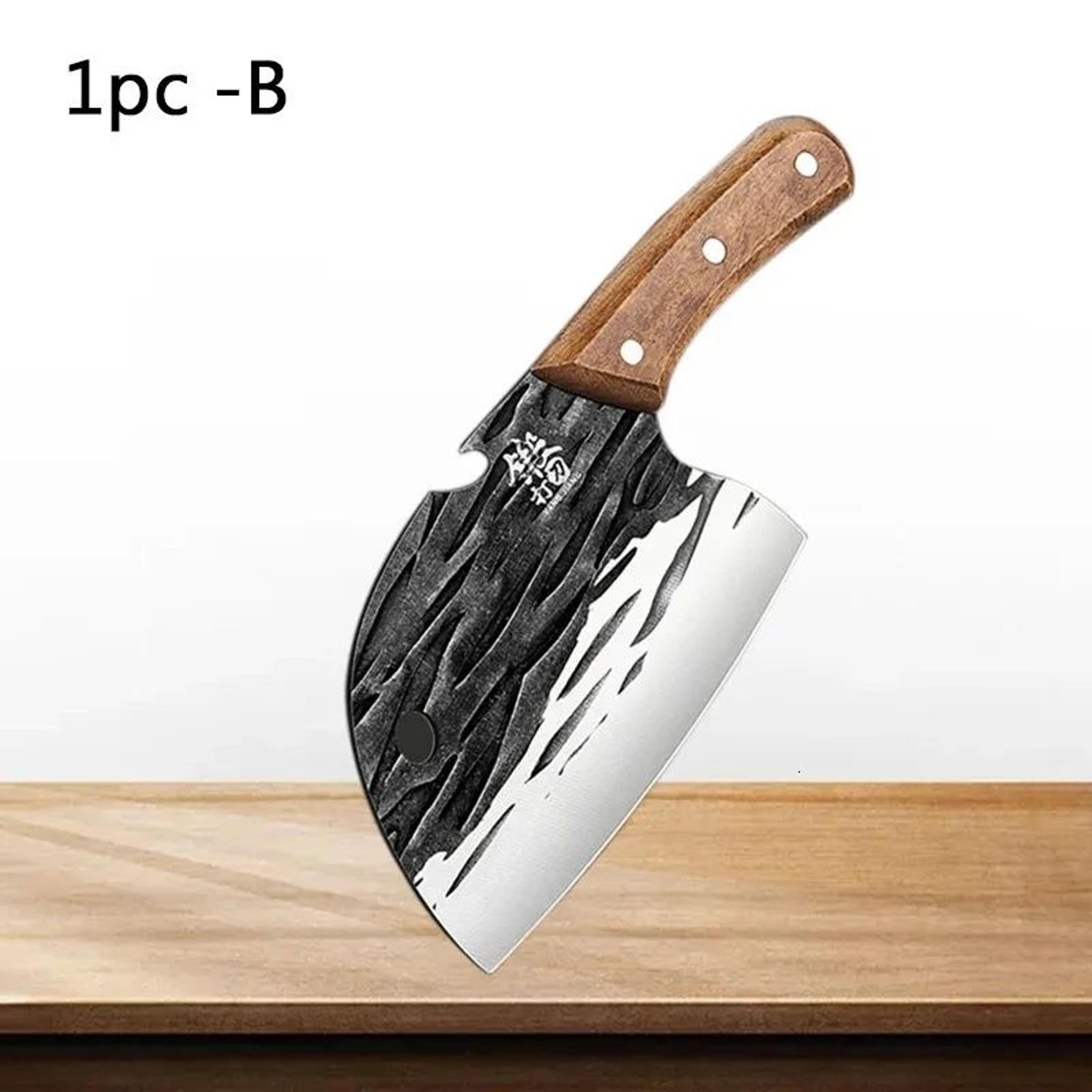 Stainless Steel Meat Slicer And Multifunctional Kitchen Chopper With Wooden Handle 7