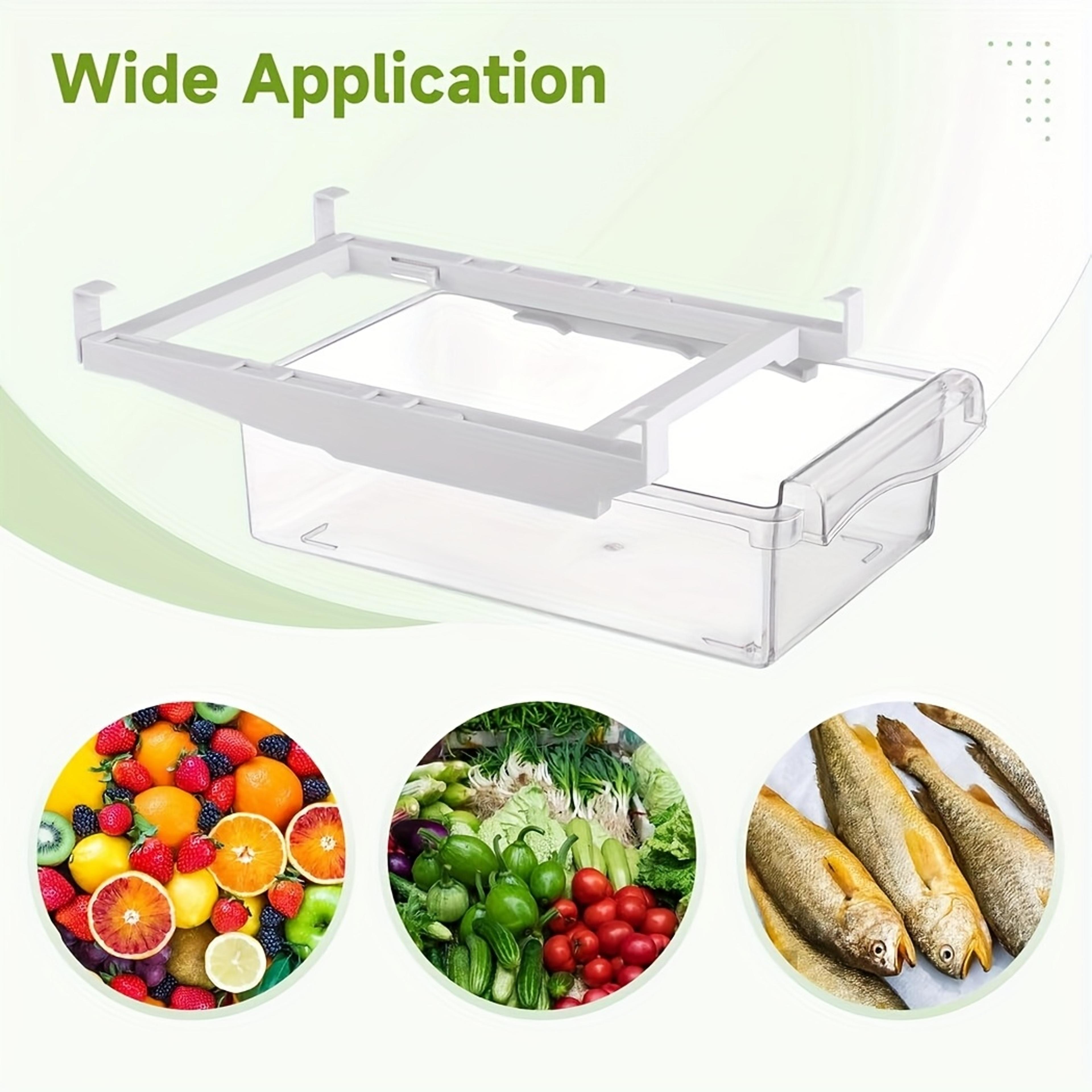Sliding Refrigerator Egg Holder Drawer Space Saving Fridge Egg Storage Rack 2