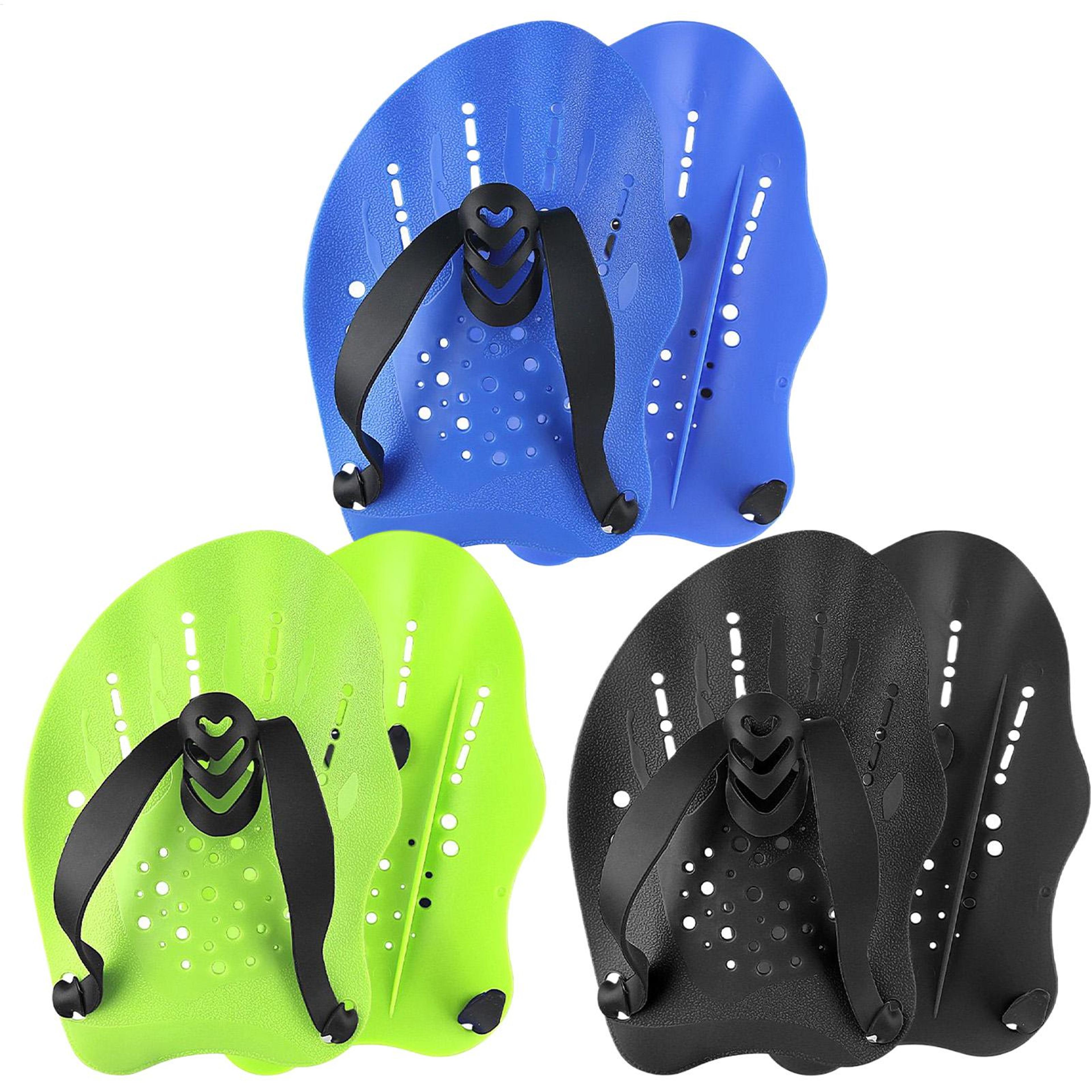 Swim Hand Paddles With Adjustable Straps For Training 0