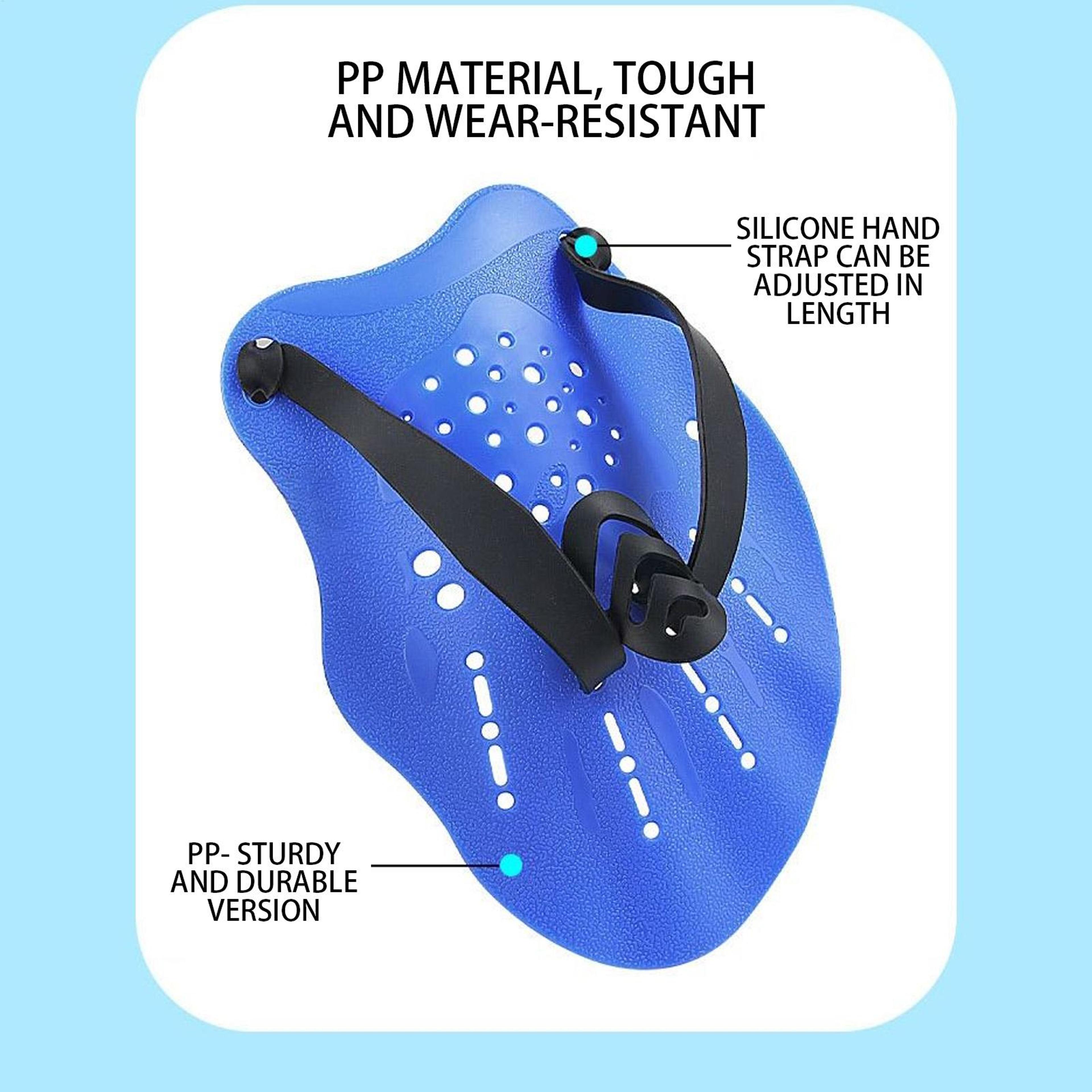 Swim Hand Paddles With Adjustable Straps For Training 3