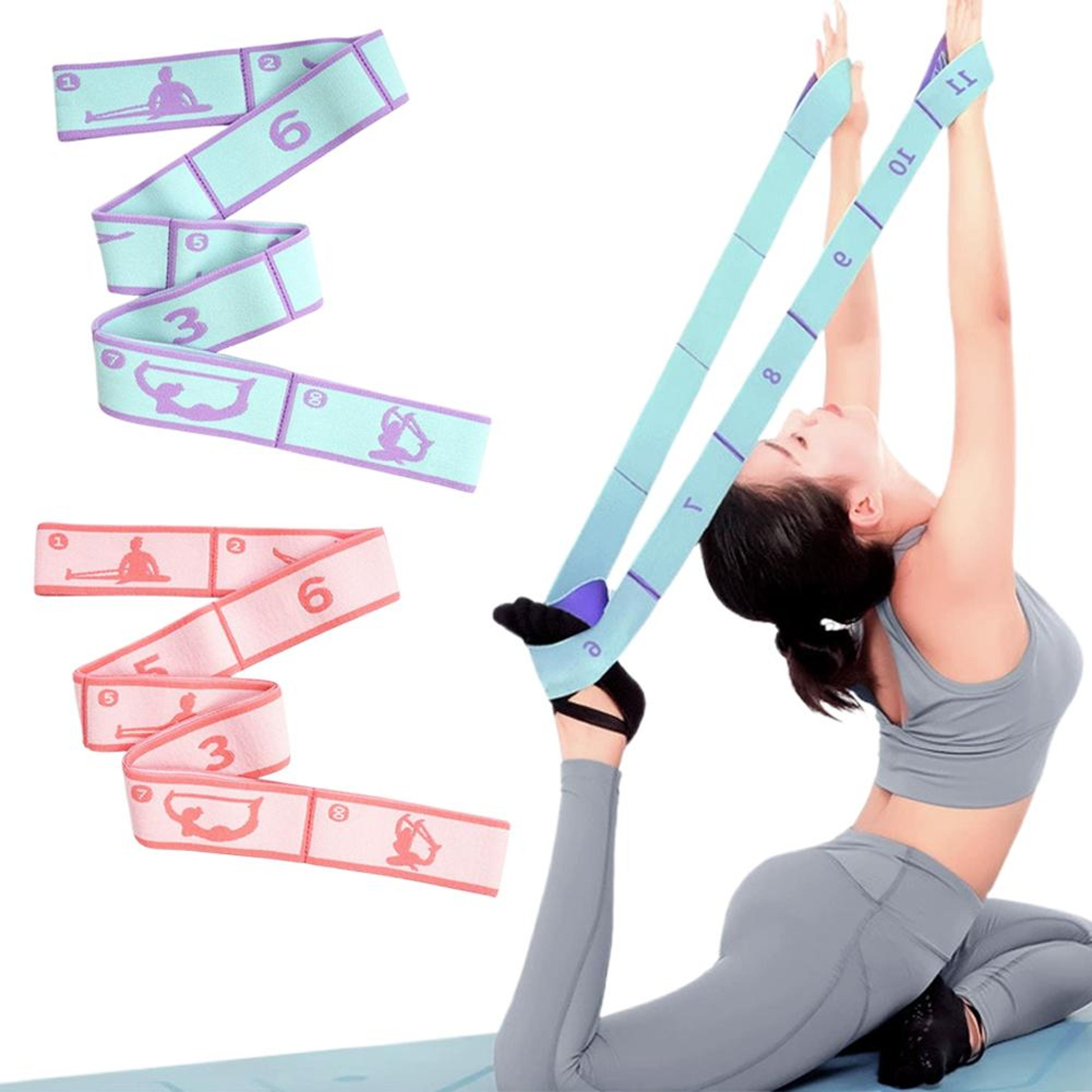 Multi Loop Yoga Resistance Band And Stretching Strap For Pilates Dance Training 0