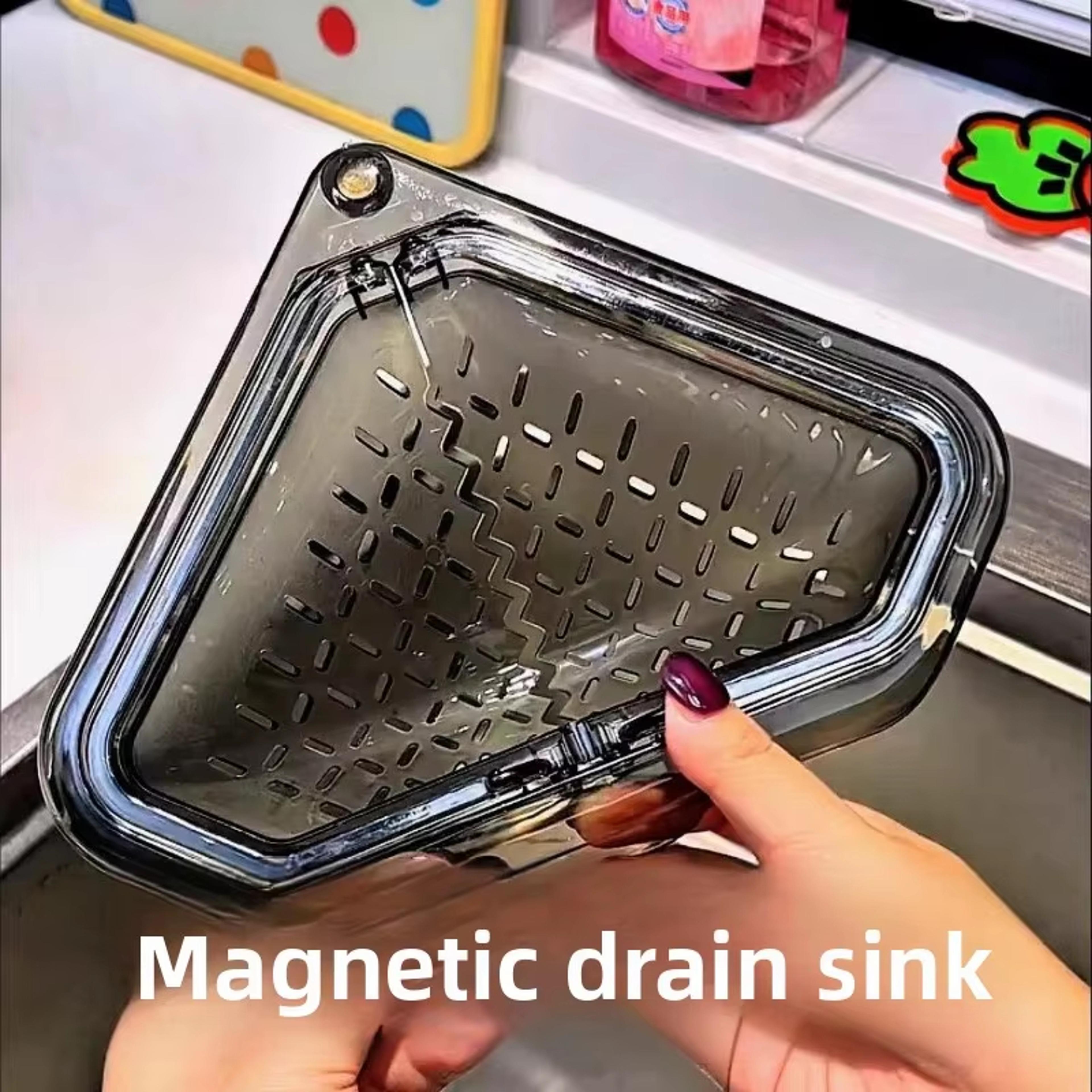 Magnetic Kitchen Sink Strainer Basket With Detachable Leak Proof Drain Filter 1