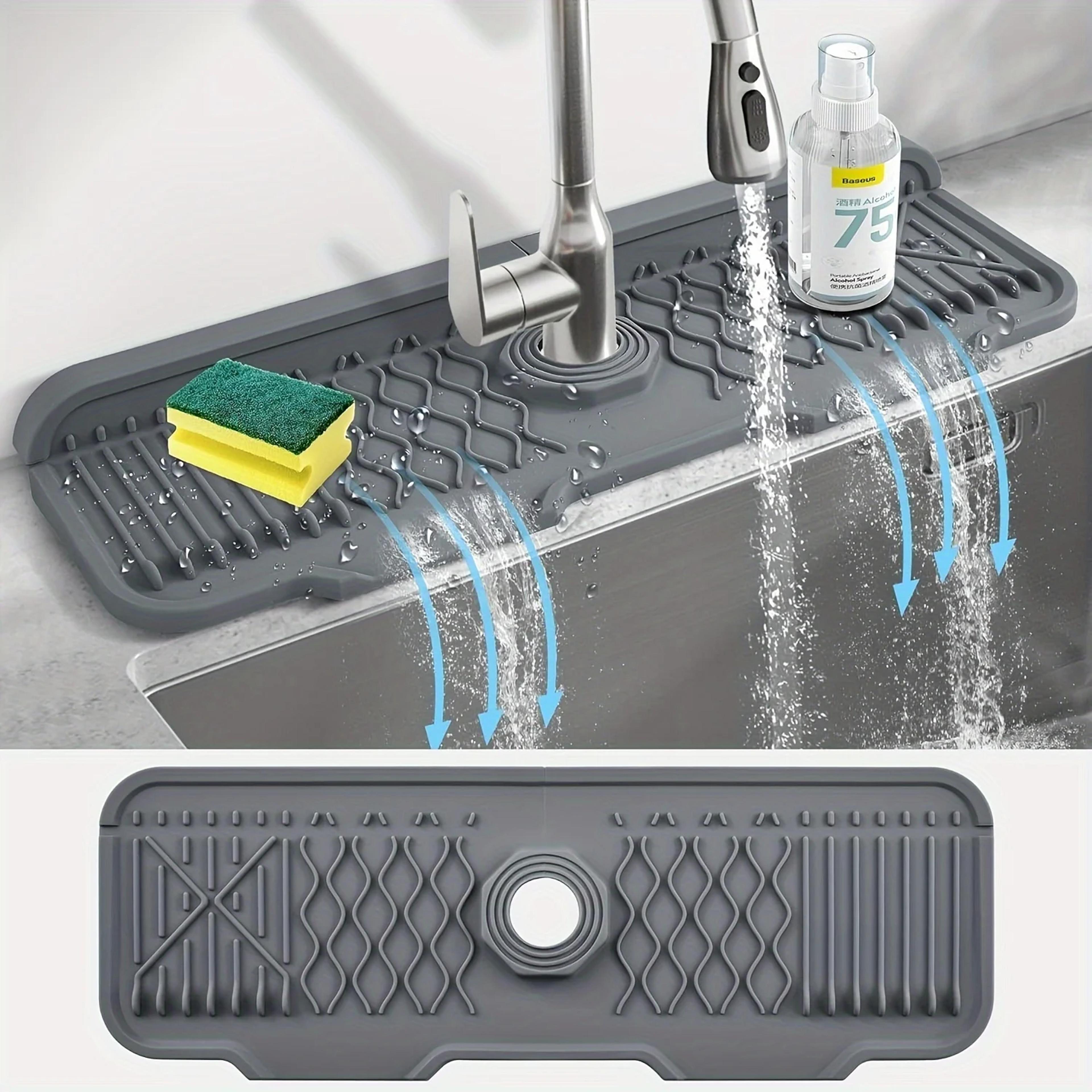Faucet Splash Guard Sink Drain Pad For Kitchen And Bathroom Countertops 0