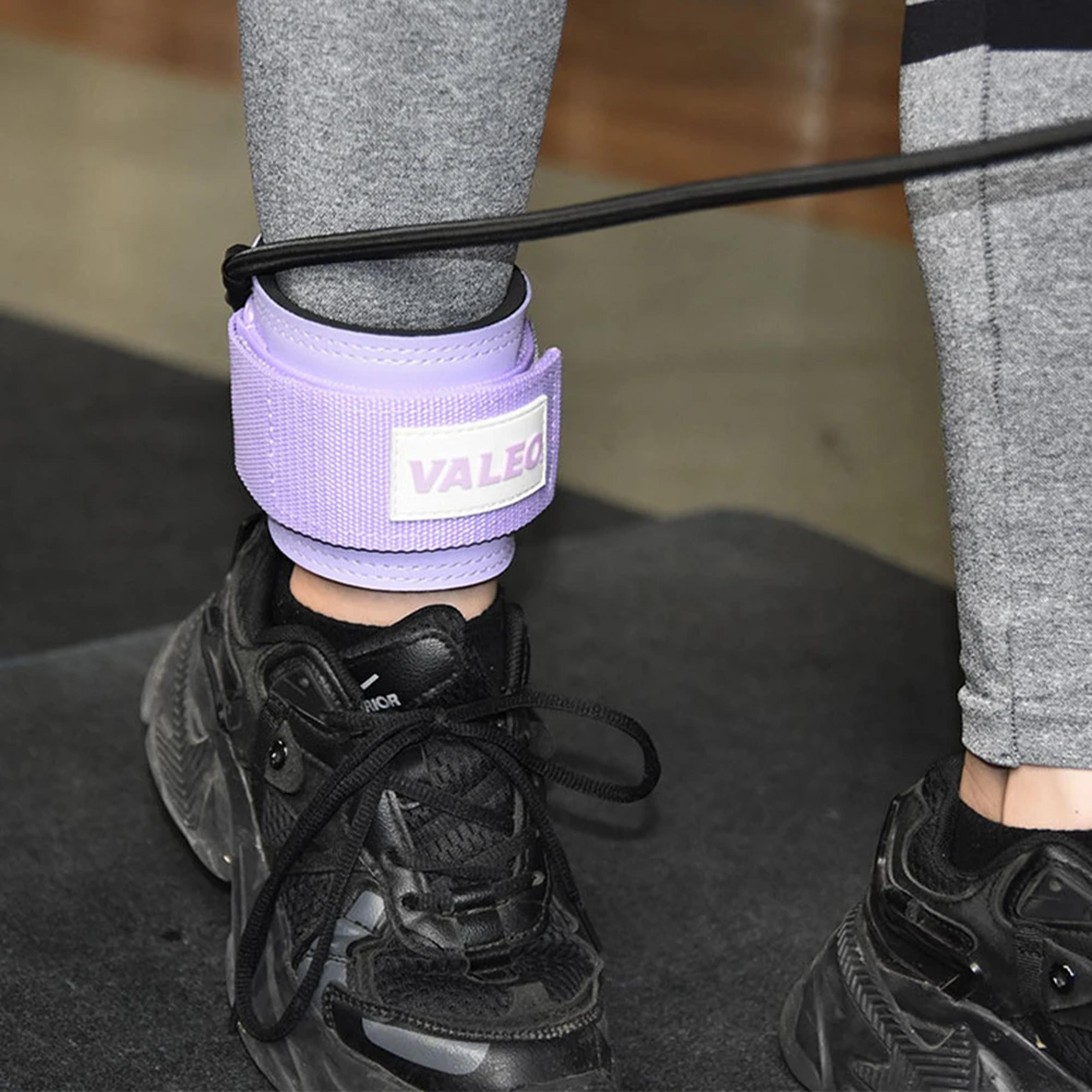 Double D Ring Cable Ankle Straps For Cable Machine Glute Training Gym Ankle Cuffs 3