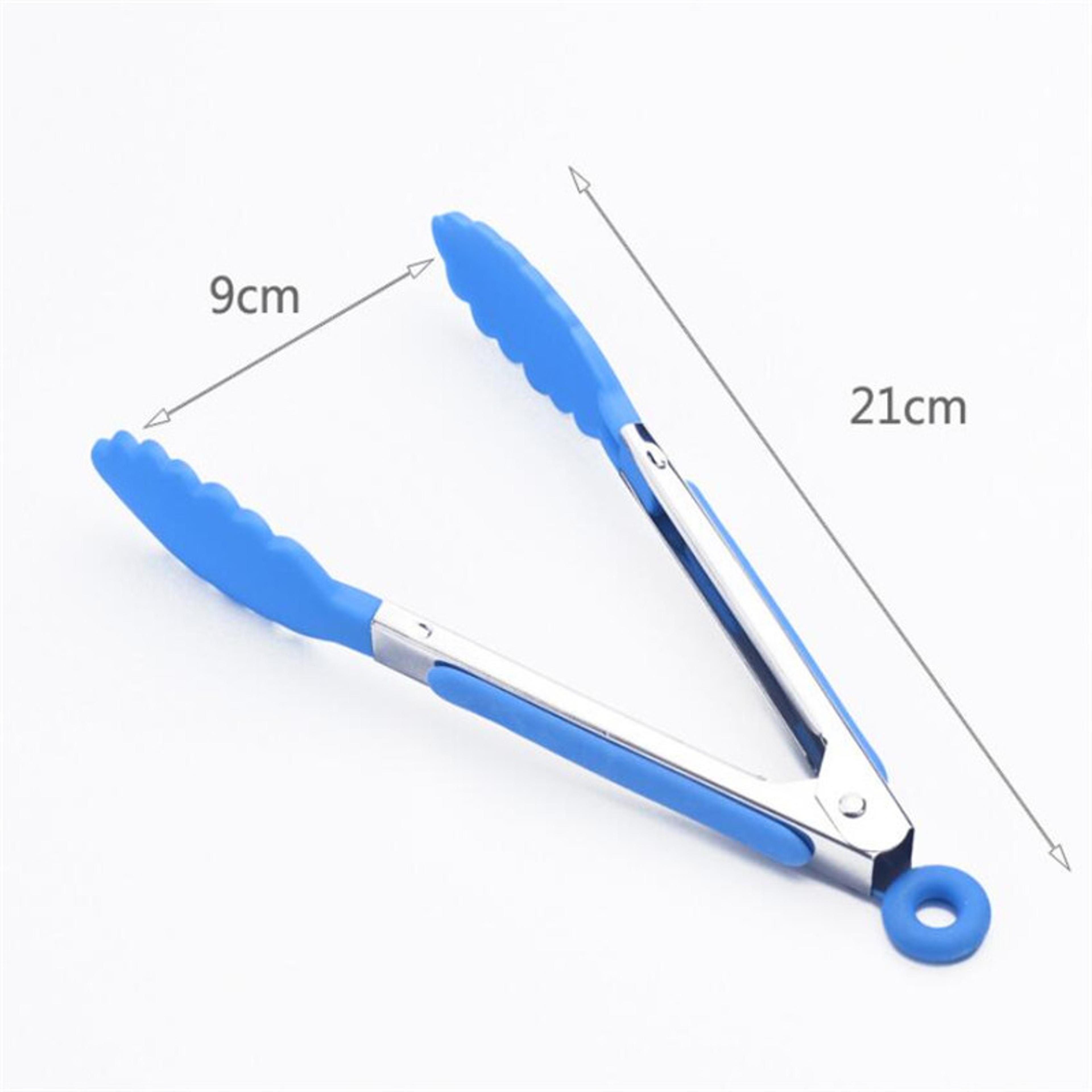 Silicone Kitchen Tongs With Locking Handle For BBQ Grilling Salad And Serving 4