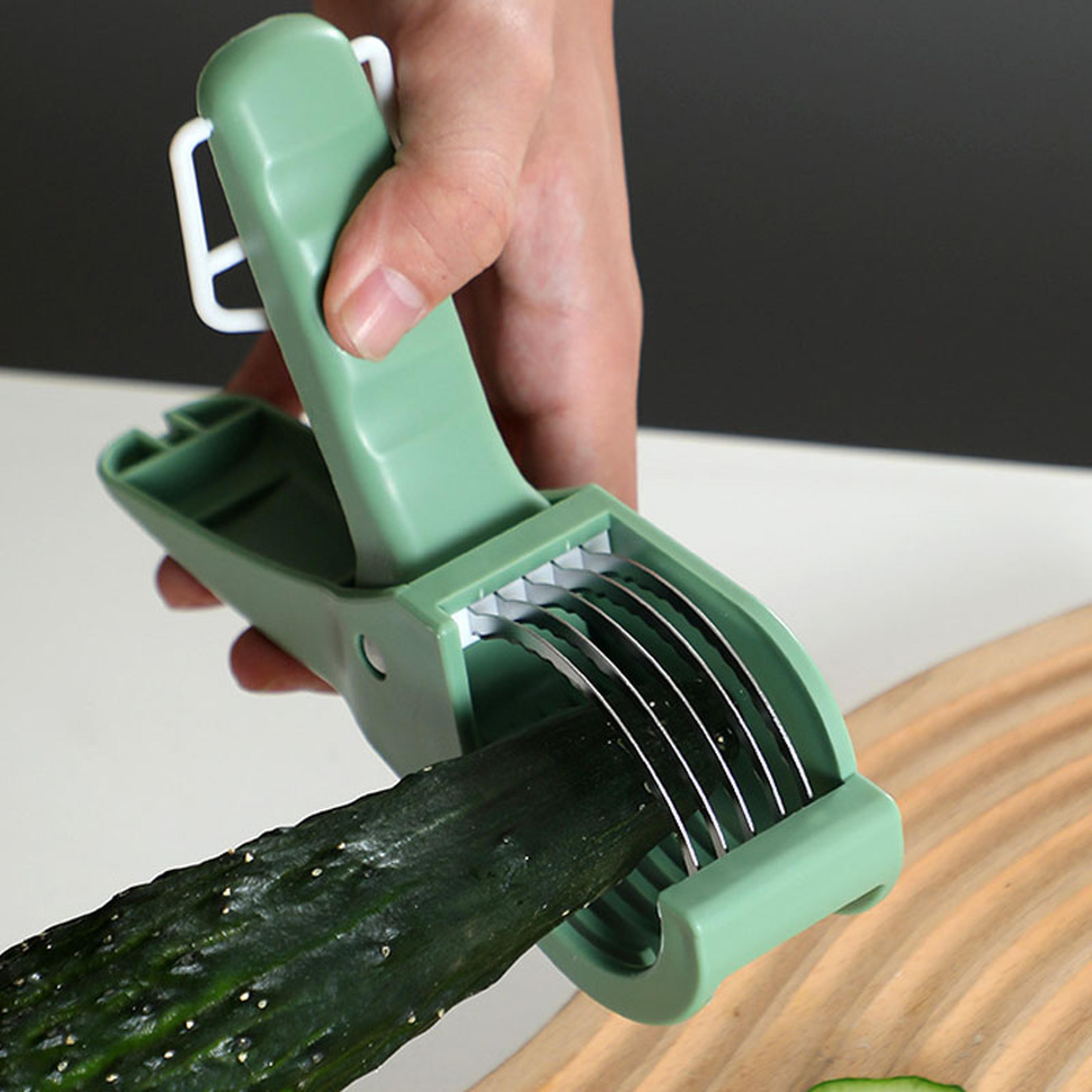 Vegetable Slicer And Fruit Slicer Stainless Steel Kitchen Tool For Easy Salad Prep 3