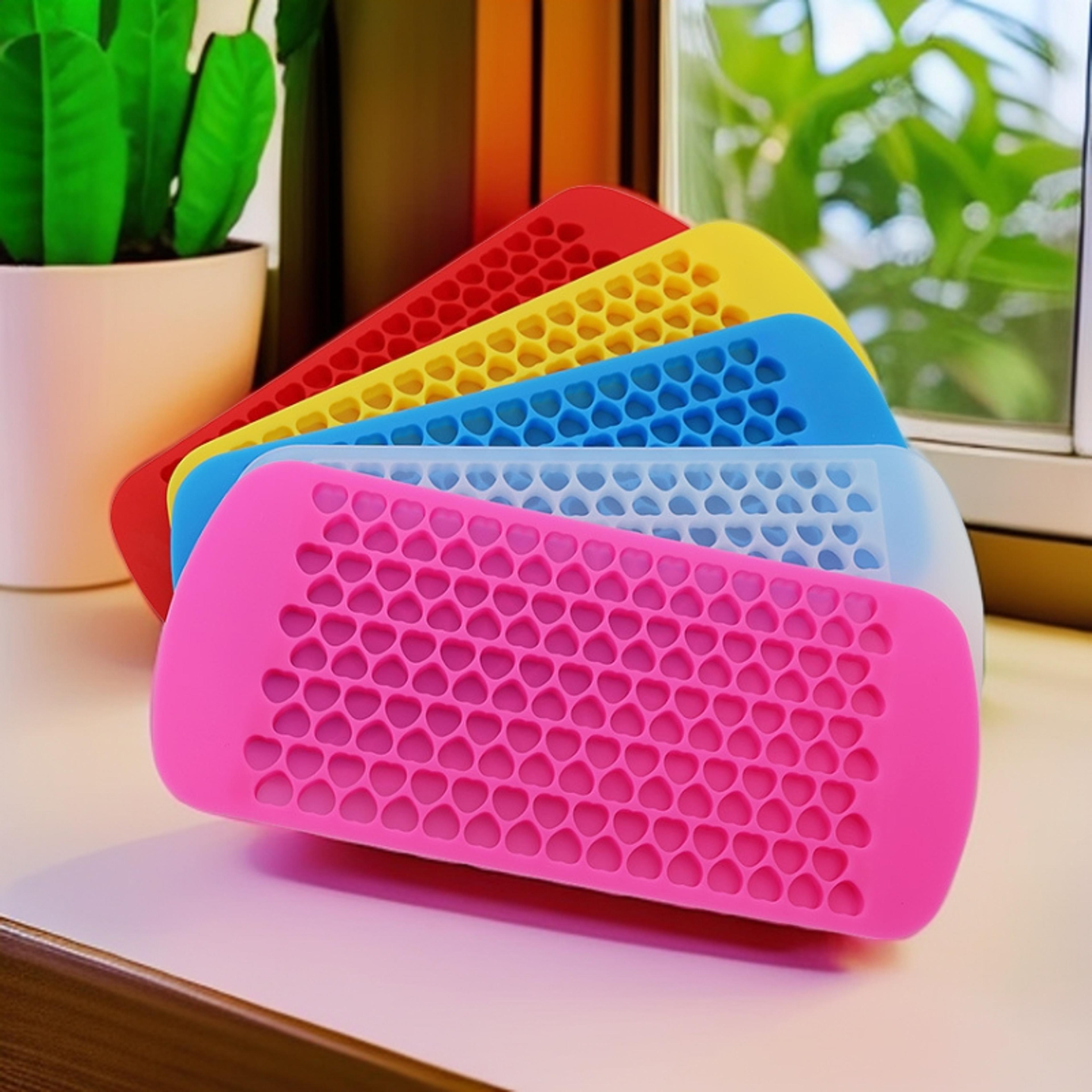 Mini Heart Silicone Ice Cube Tray For Candy Chocolate Wax Melts 2