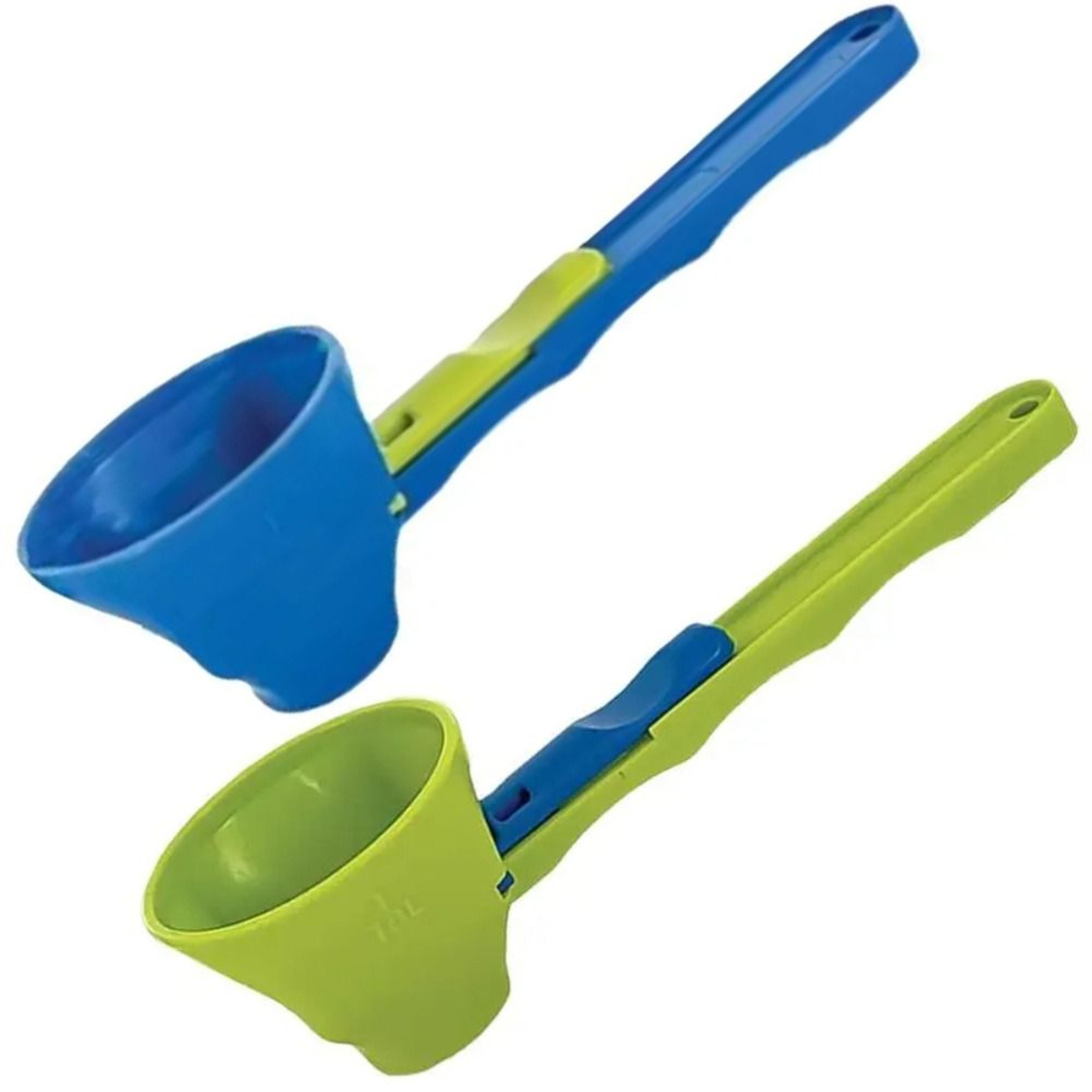 Coffee Scoop Funnel Reusable Sliding Measuring Spoon For Mess Free Filling 4