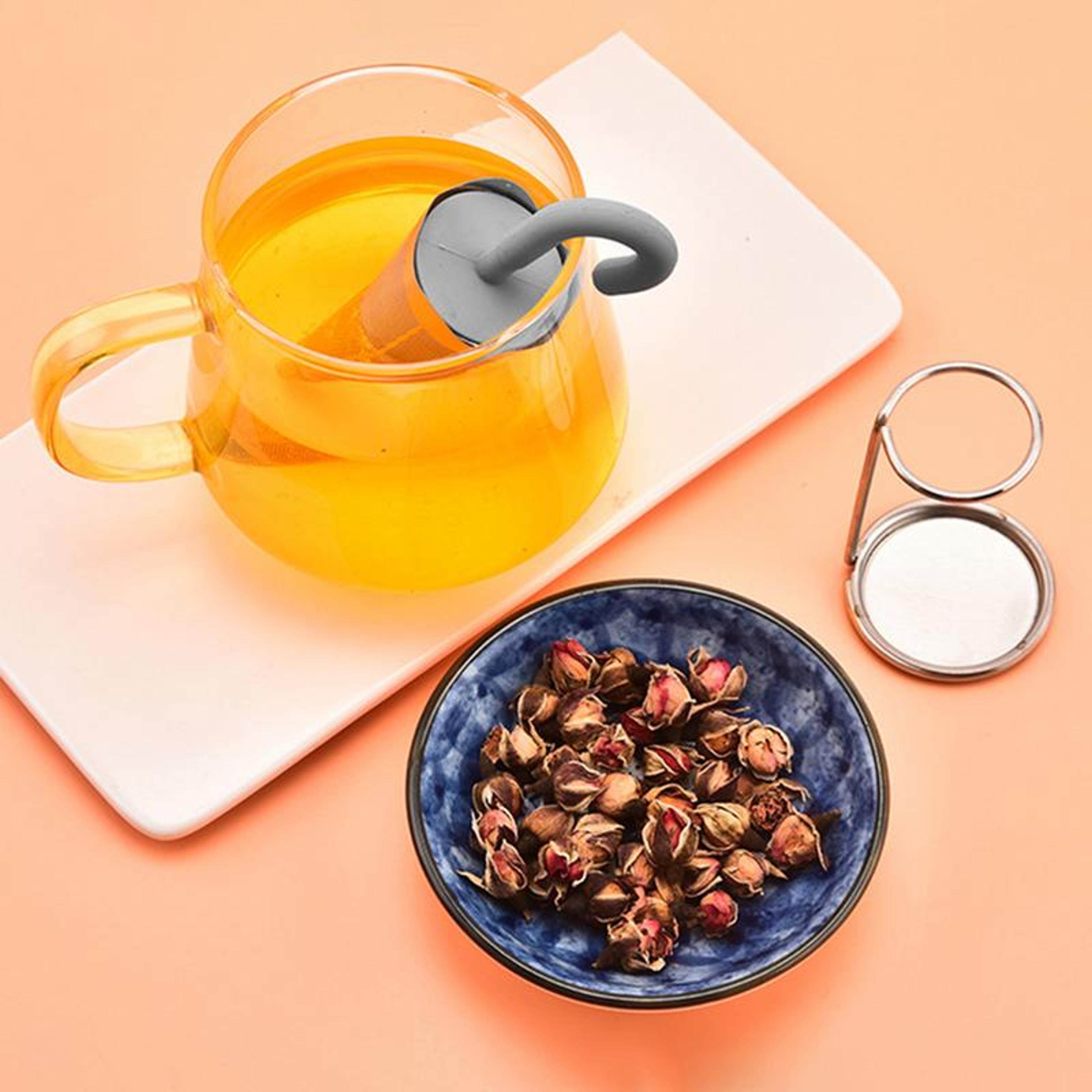 Cute Umbrella Loose Leaf Tea Infuser Stainless Steel Tea Strainer 4