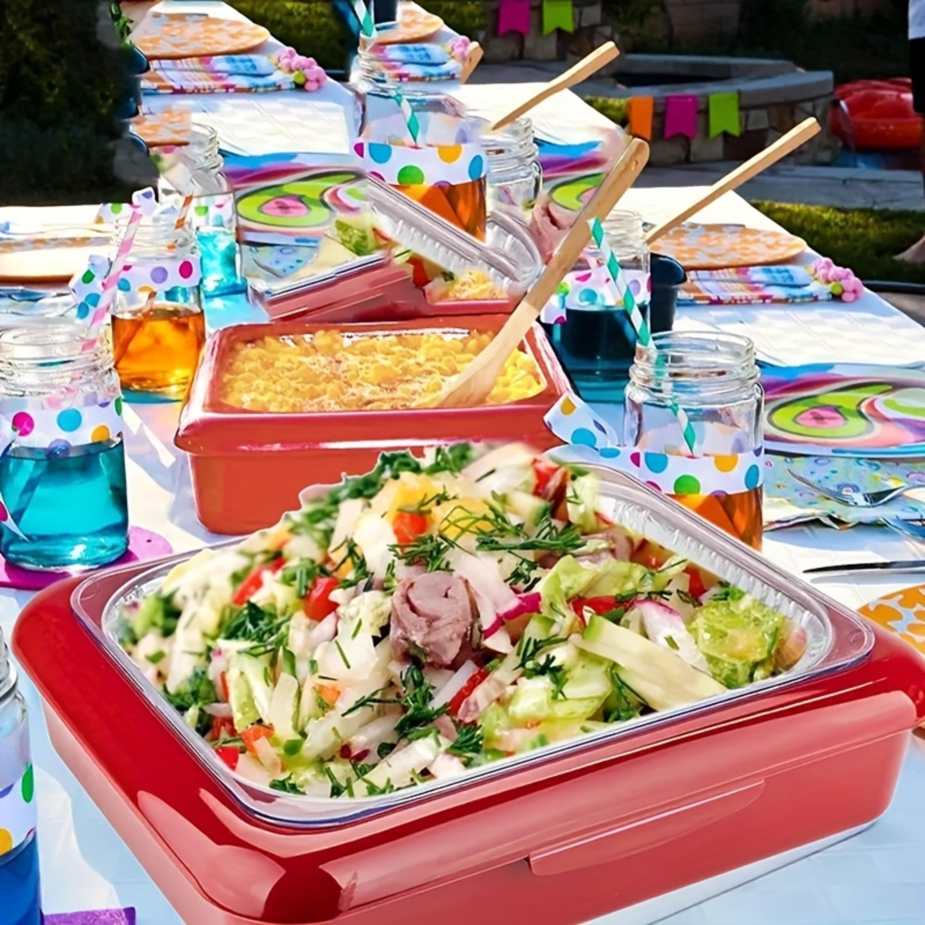 Reusable Insulated Food Storage Container With Foil Lining For Lasagna BBQ And Picnics 1