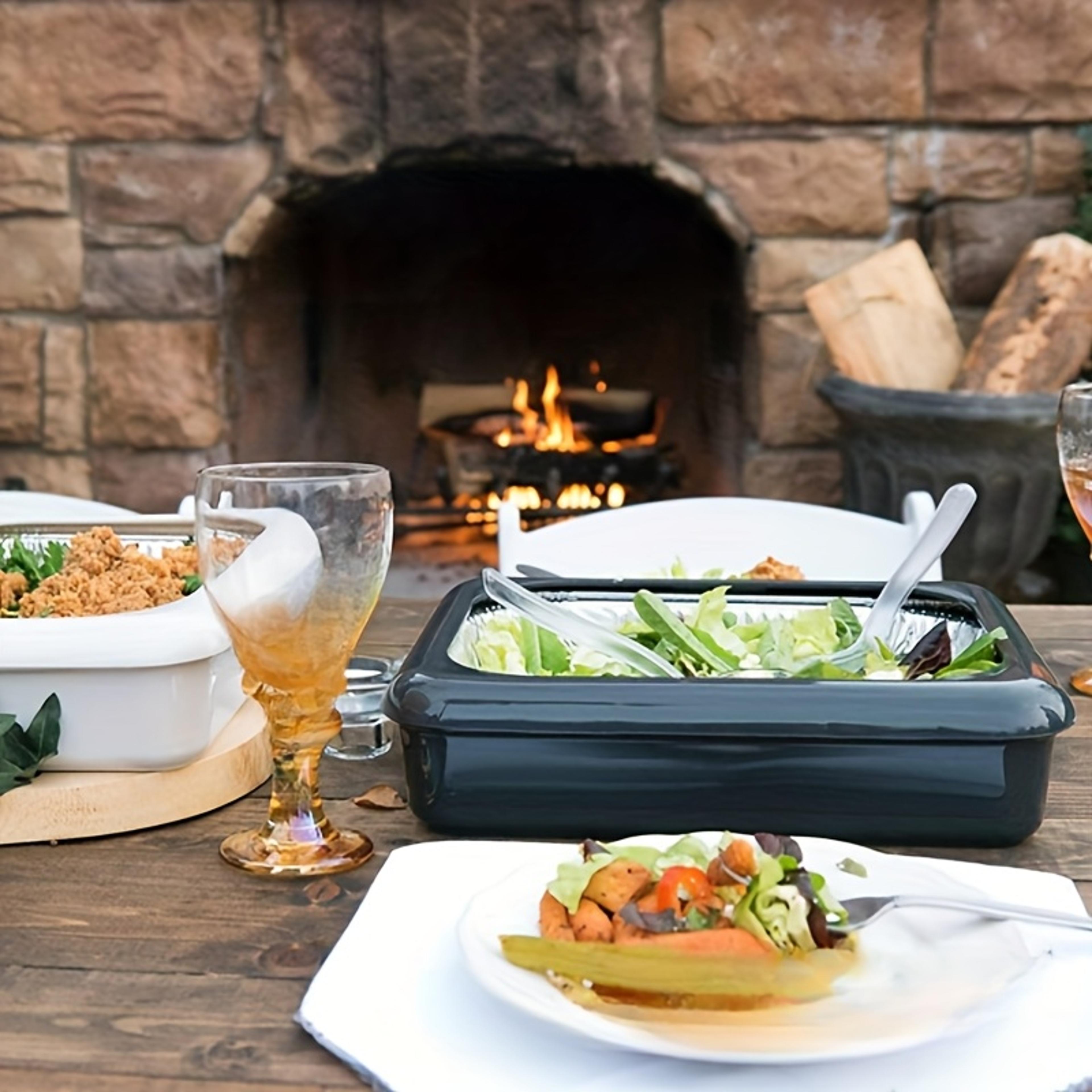 Reusable Insulated Food Storage Container With Foil Lining For Lasagna BBQ And Picnics 3