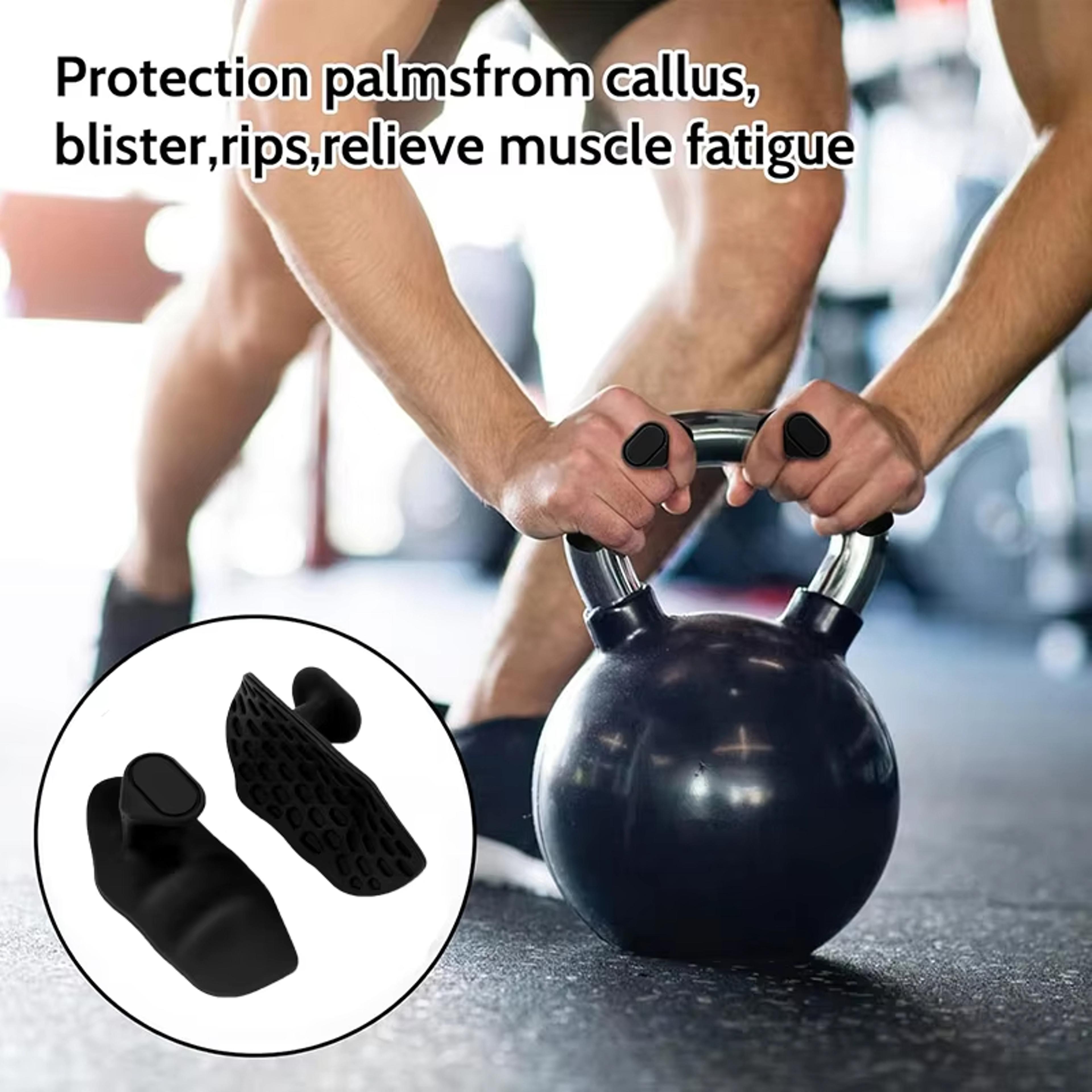 Silicone Palm Protection Gloves For Gym Pull Up Training Anti Slip Fitness Grip 2