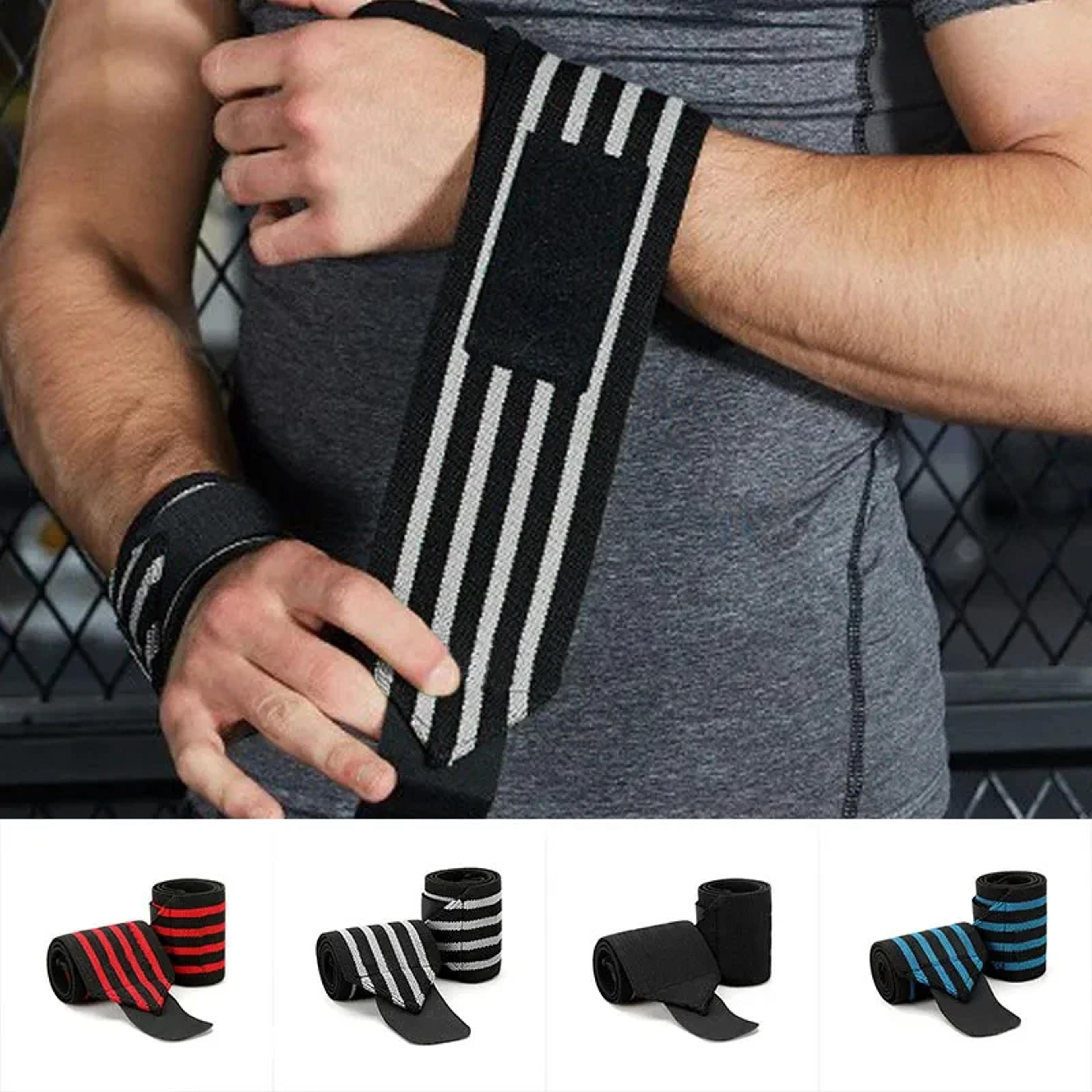 elastic wrist support strap for weight lifting and sports training