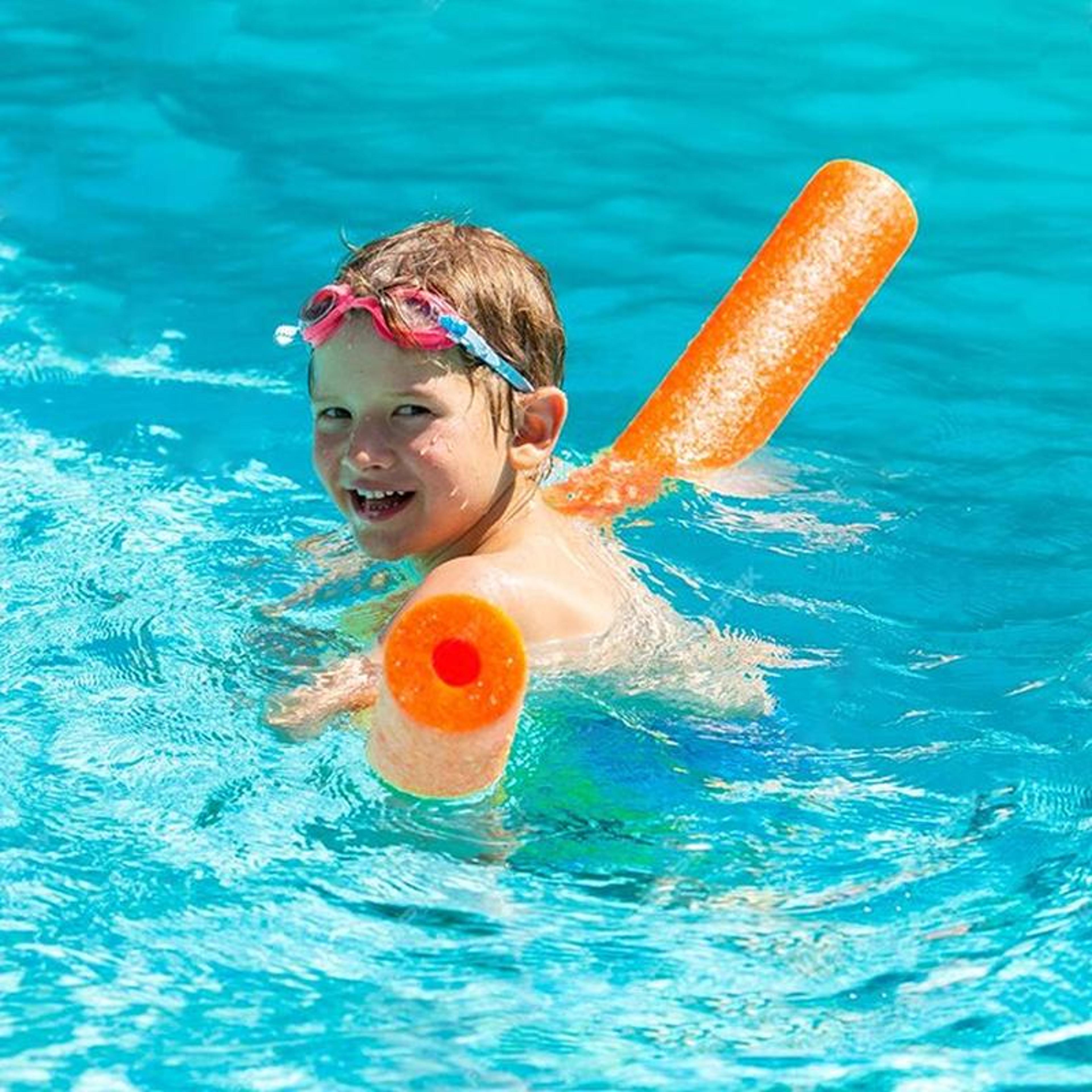 Flexible Pool Noodle Foam Float Stick For Swimming Aid Aqua Workout And Water Fun 4
