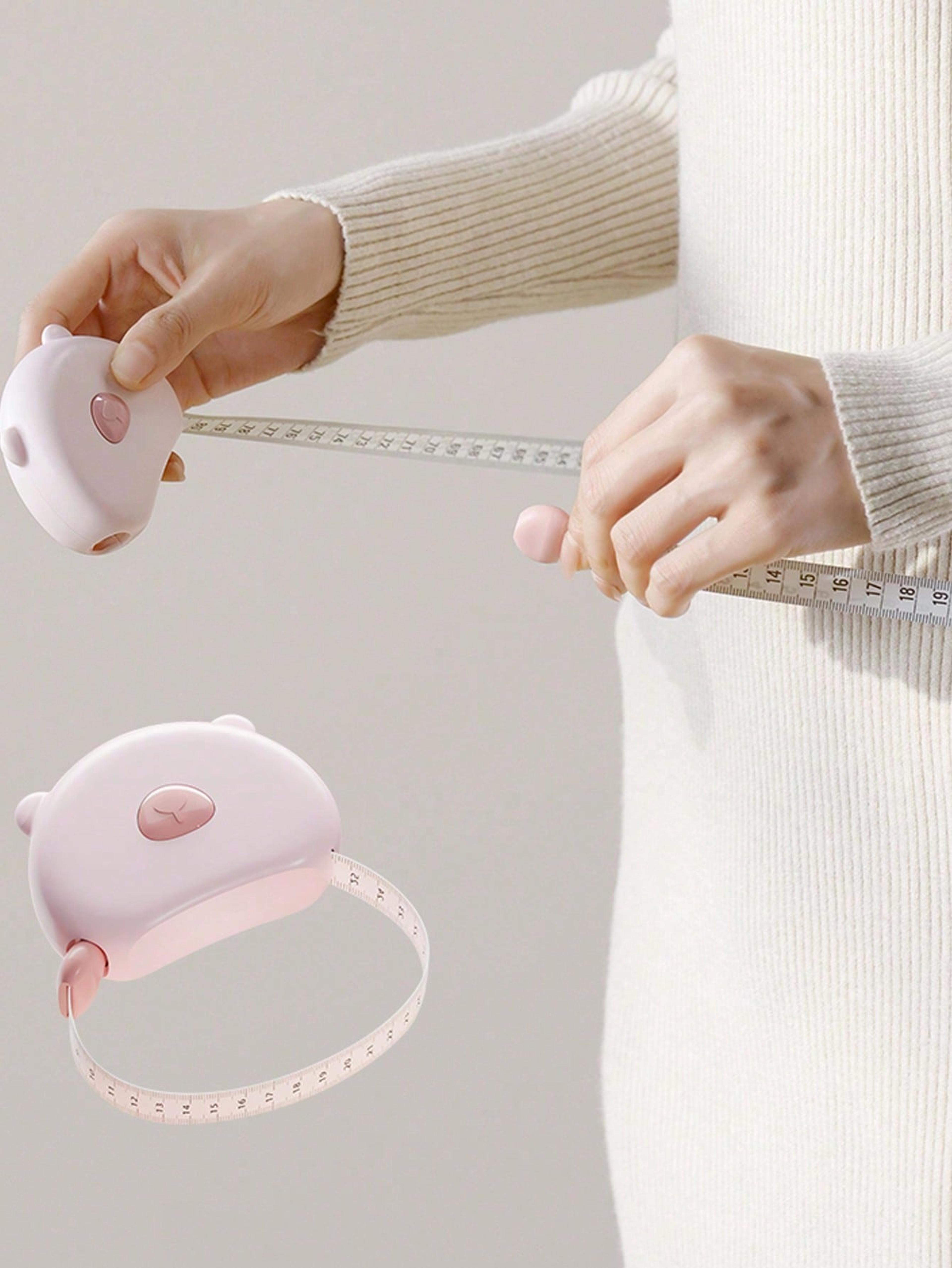 Automatic Retractable Body Measuring Tape With Magnetic Lock For Waist Fitness Tracking 0