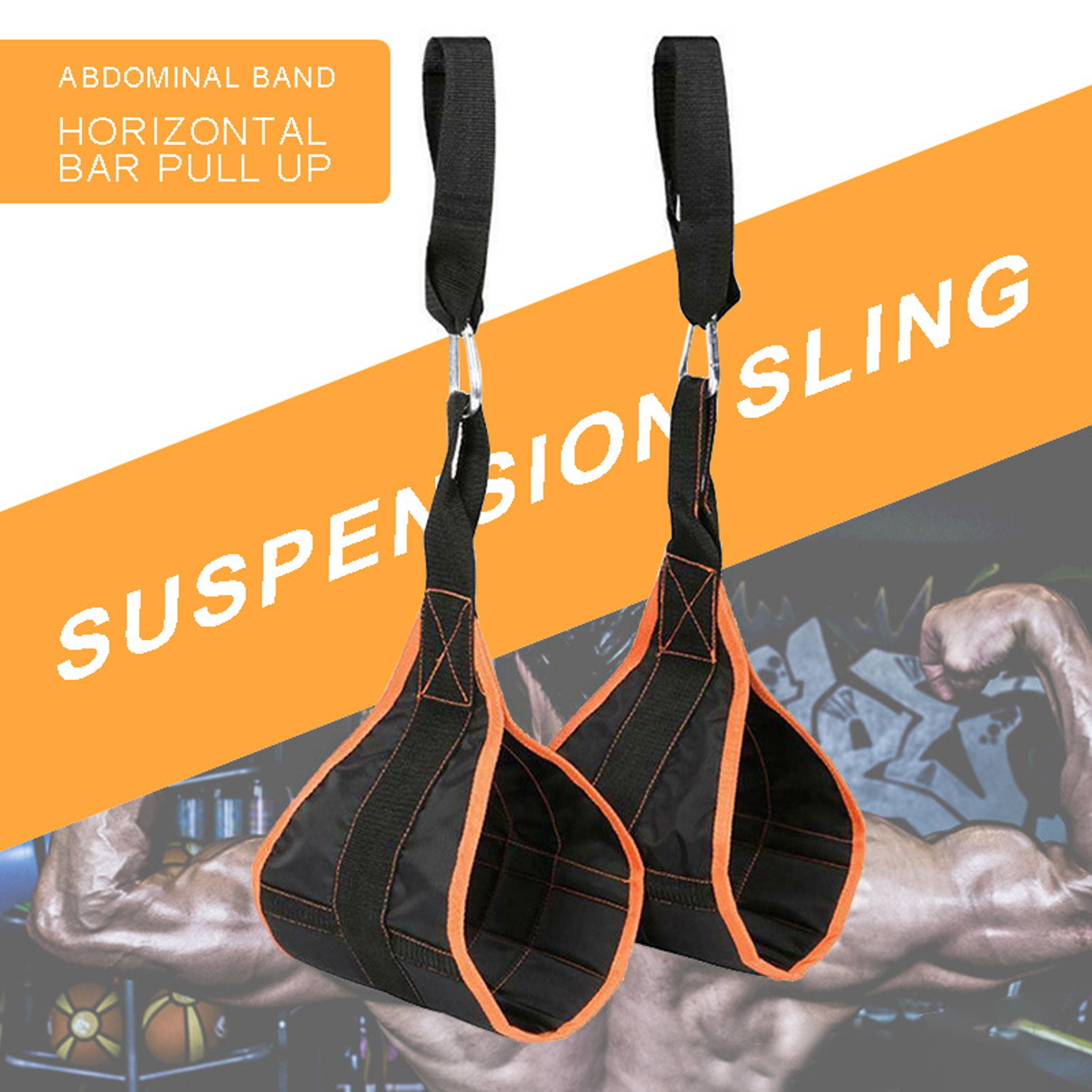 Heavy Duty AB Sling Straps Suspension Trainer For Pull Up Bar Core Workouts 3