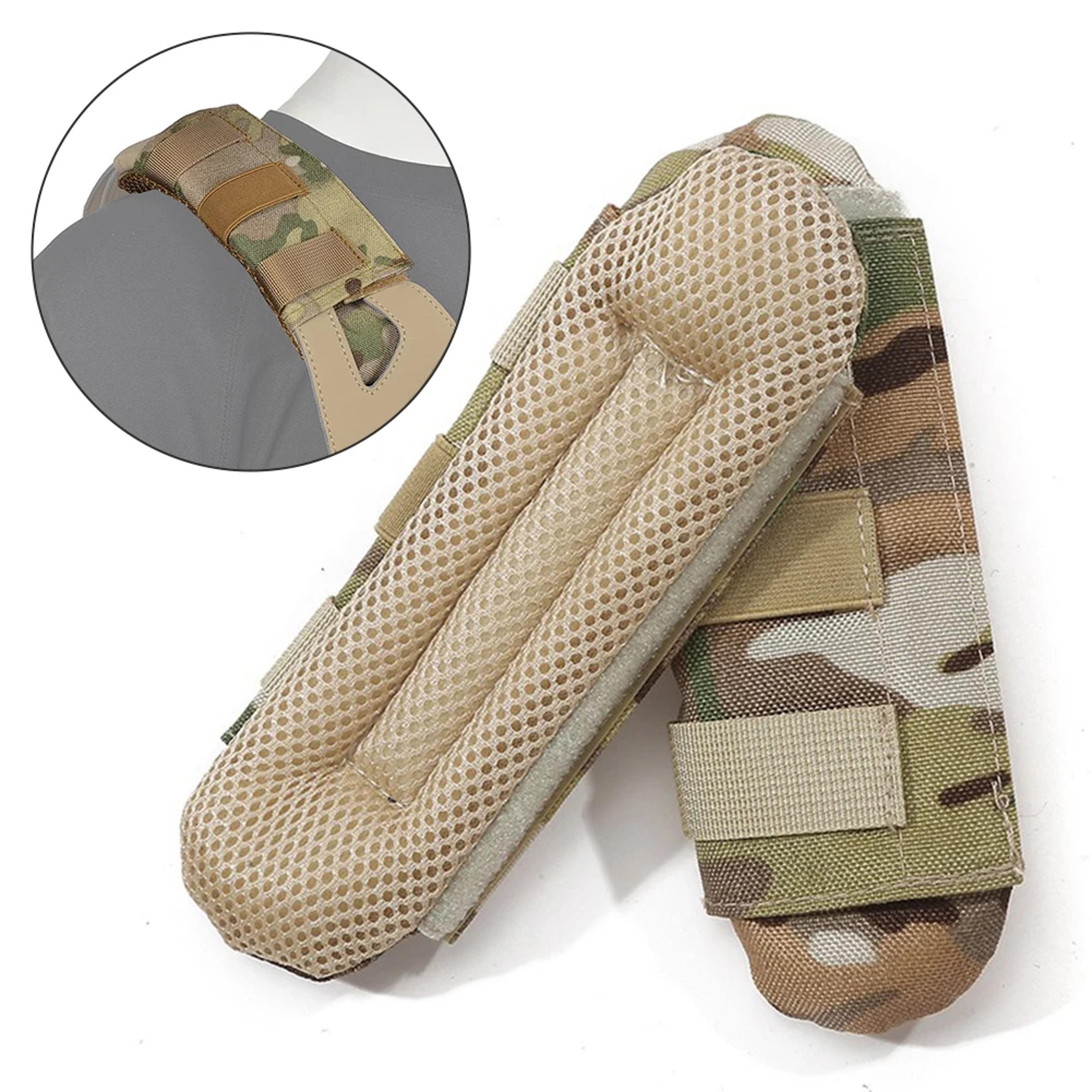 Tactical Shoulder Pad Cushion Set Breathable Non Slip Backpack Strap Support For Hiking Camping 0
