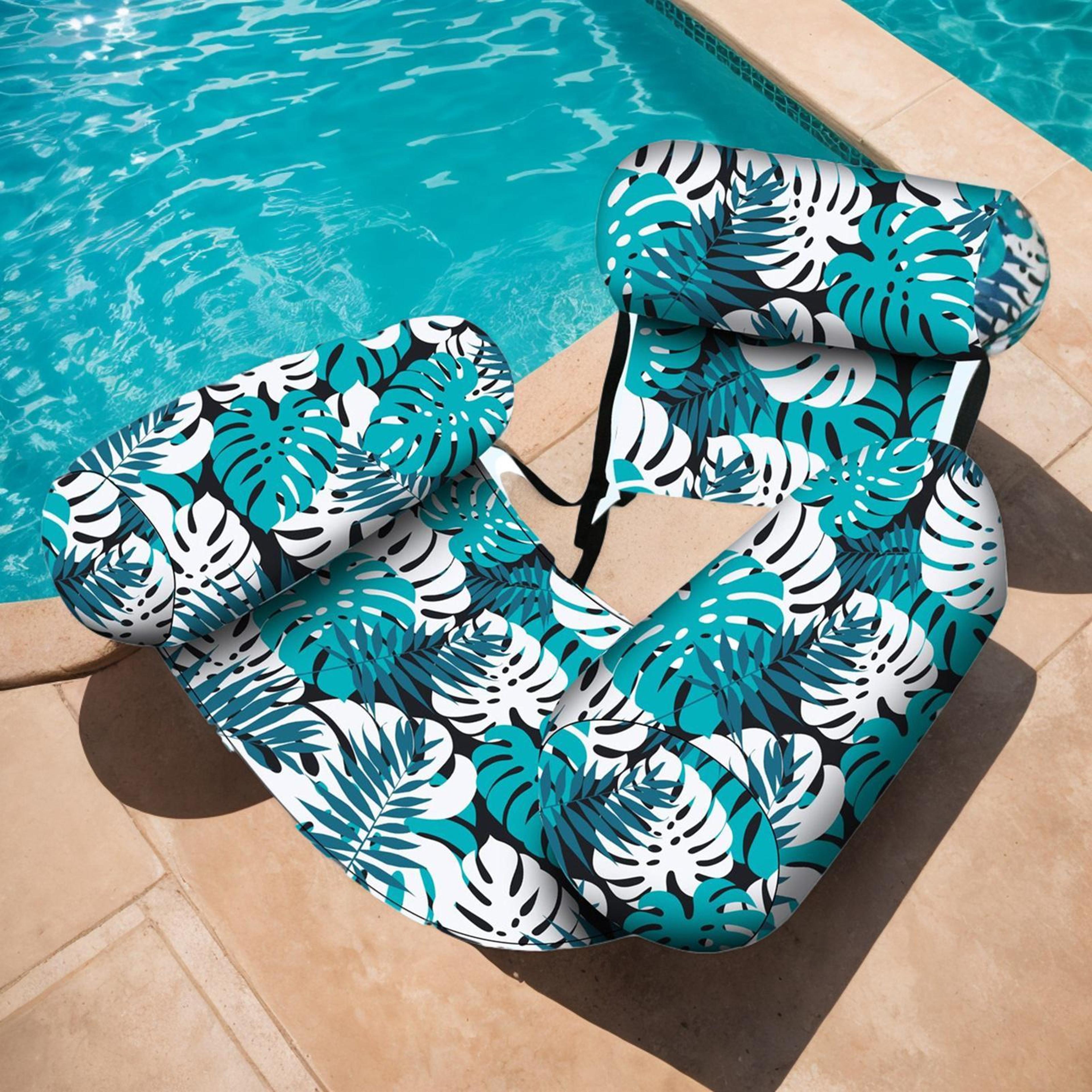 Inflatable Pool Chair Float Comfortable Water Lounge Chair For Summer Relaxation 2