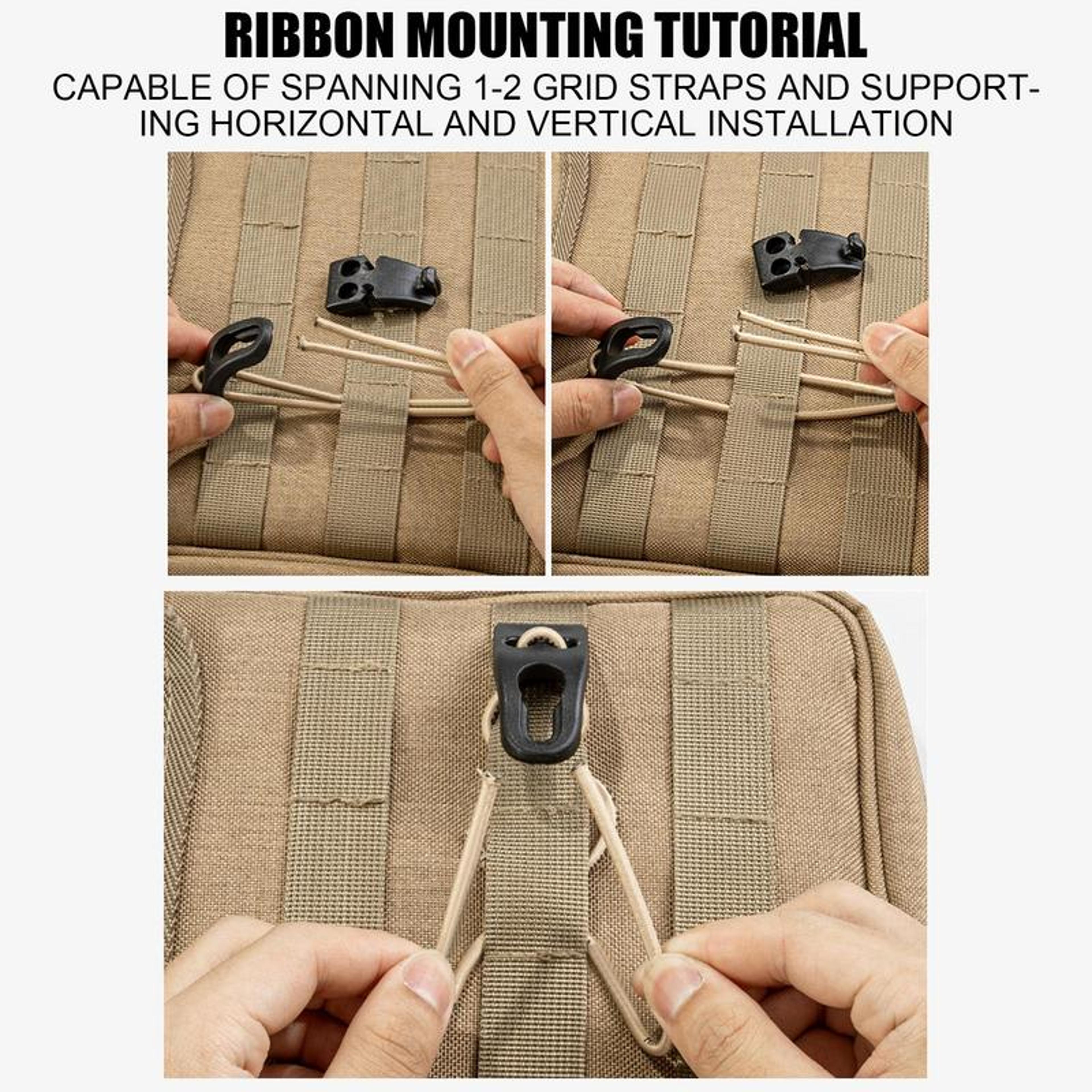 Adjustable Bag Expansion Strap With Quick Release Buckle Camping Gear Clip 4