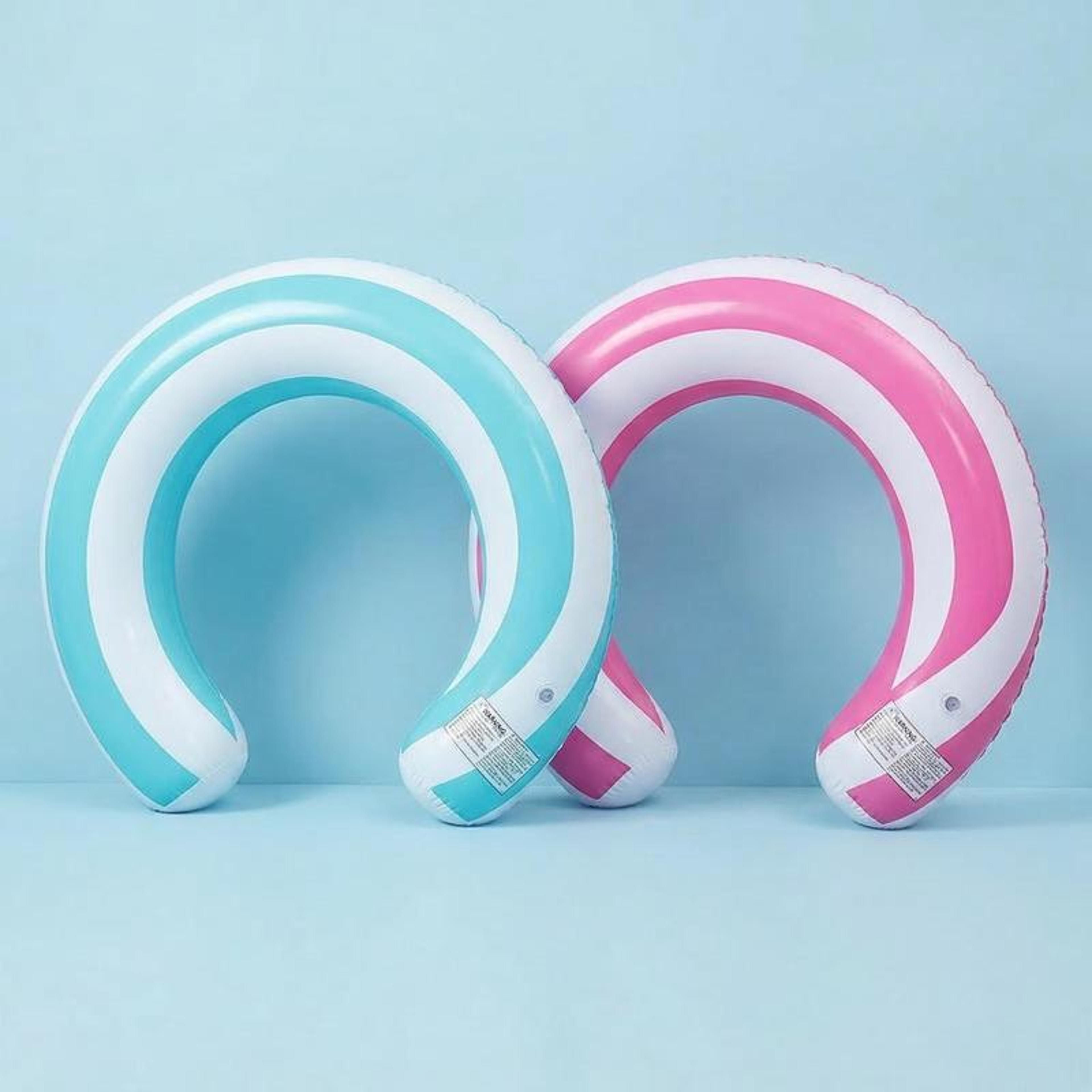 U Shaped Inflatable Swimming Ring Pool Float For Relaxing Water Fun 1