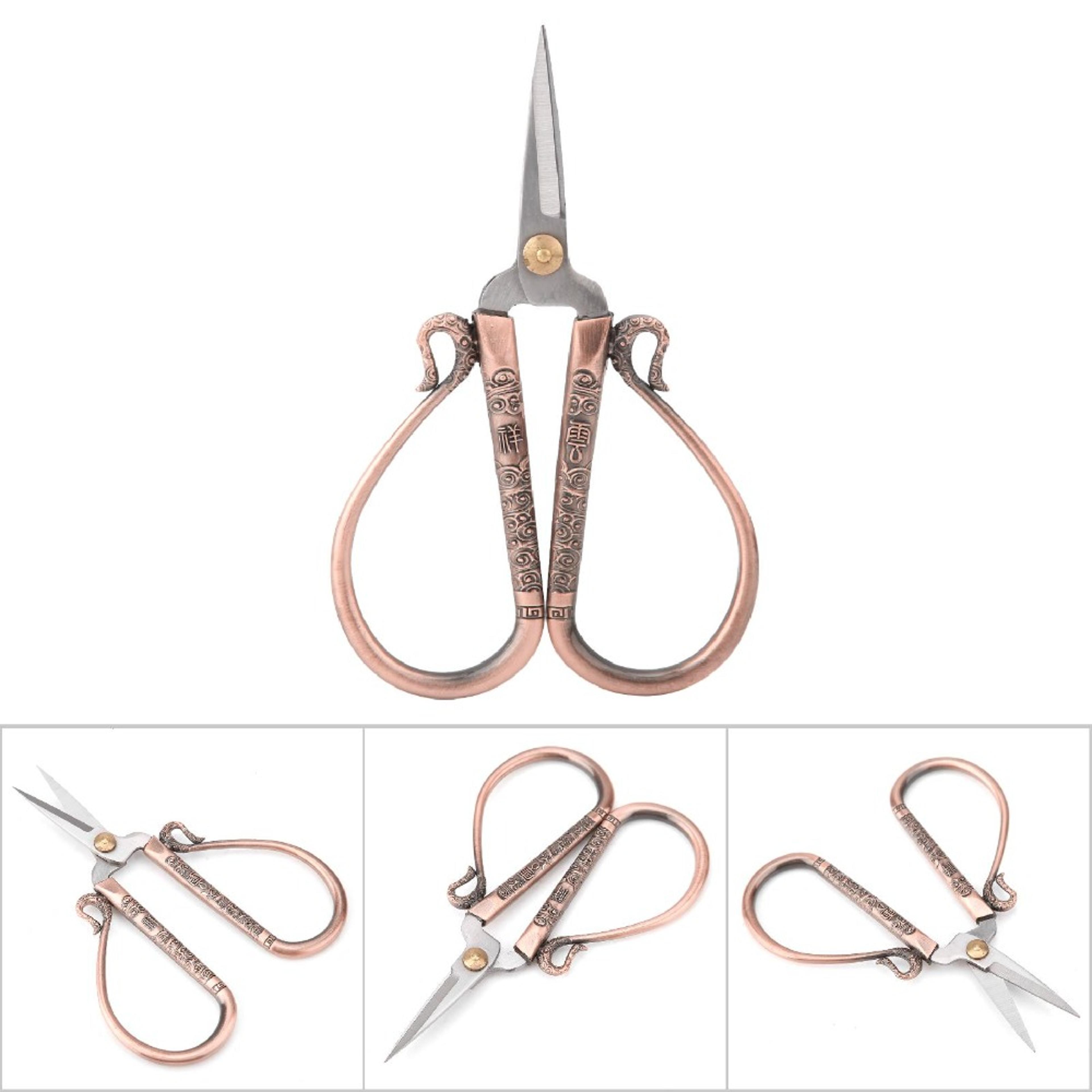 Vintage Stainless Steel Embroidery Scissors Sharp Cross Stitch Sewing Shears 1