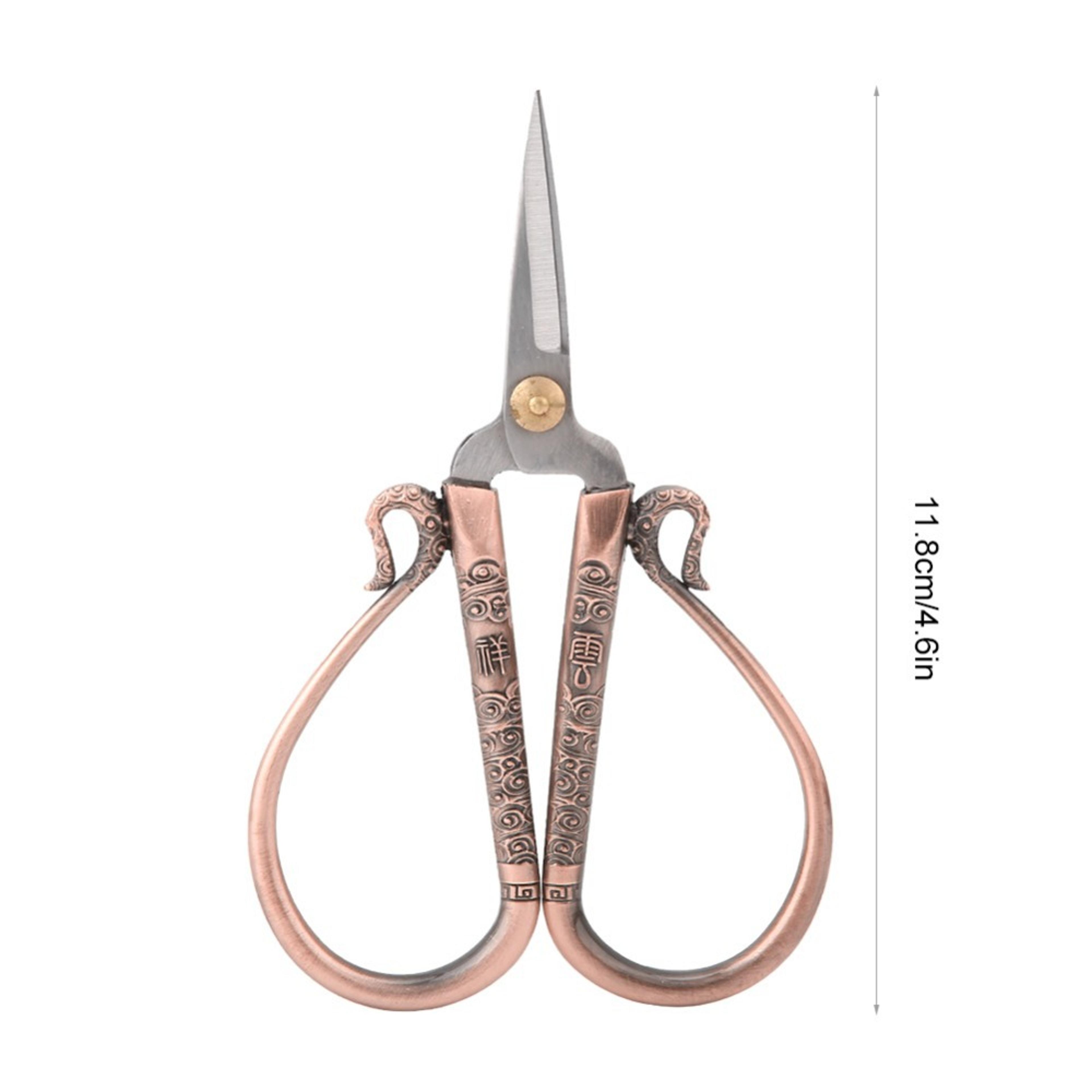 Vintage Stainless Steel Embroidery Scissors Sharp Cross Stitch Sewing Shears 4
