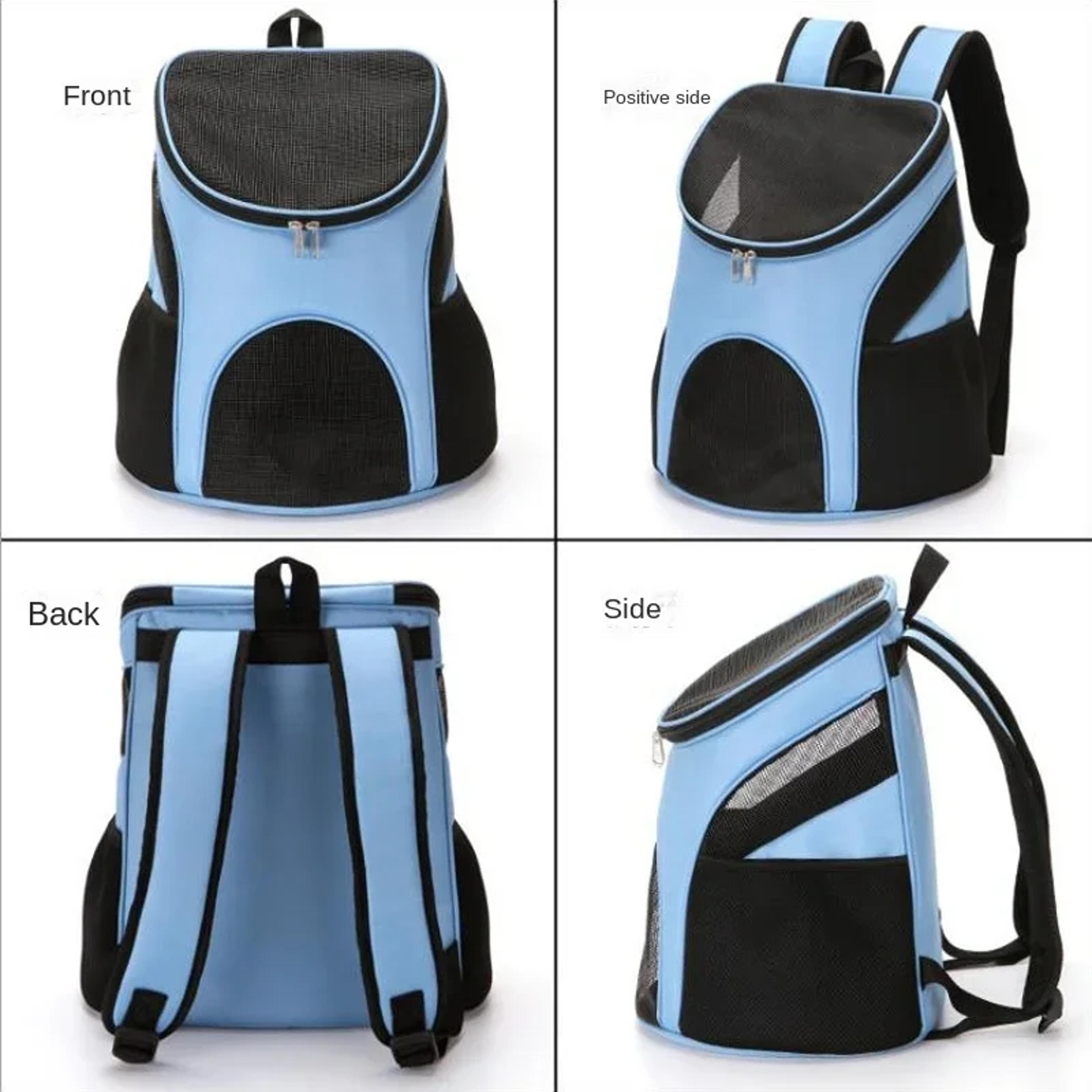 Foldable Breathable Cat Carrier Backpack For Comfortable Hands Free Travel 3