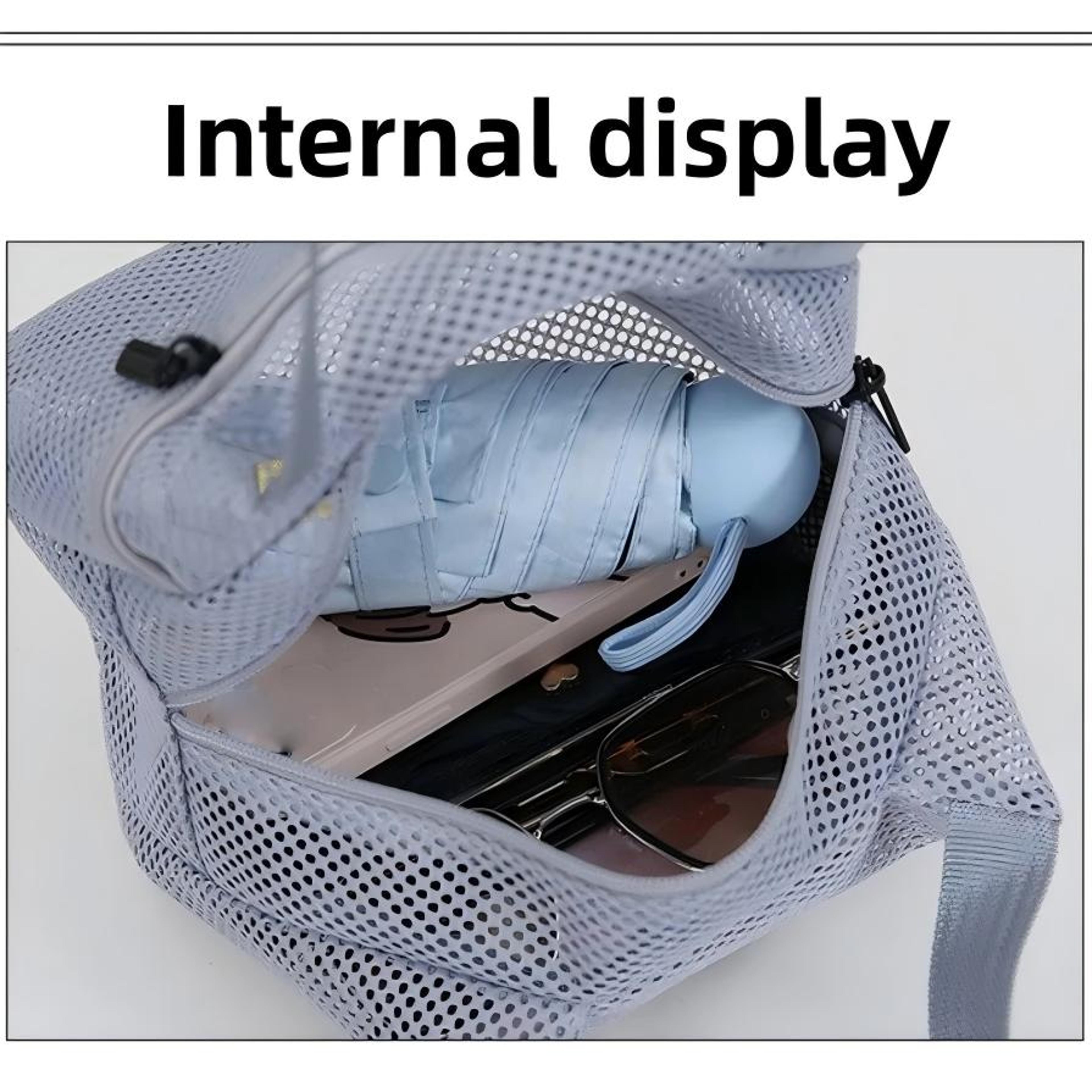 Quick Dry Mesh Beach And Travel Toiletry Bag 5