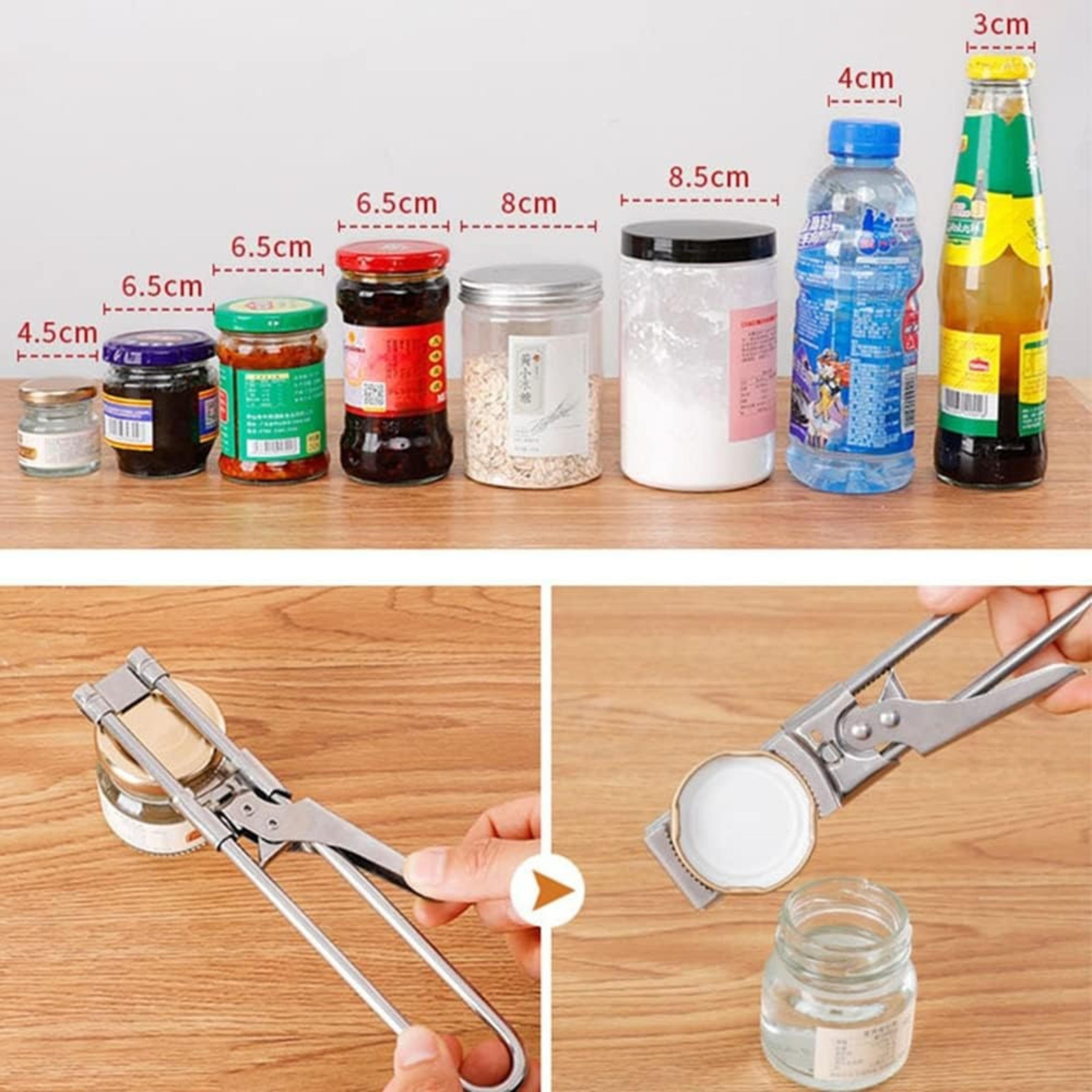 Adjustable Stainless Steel Multi Function Bottle Opener Labor Saving Kitchen Tool 5