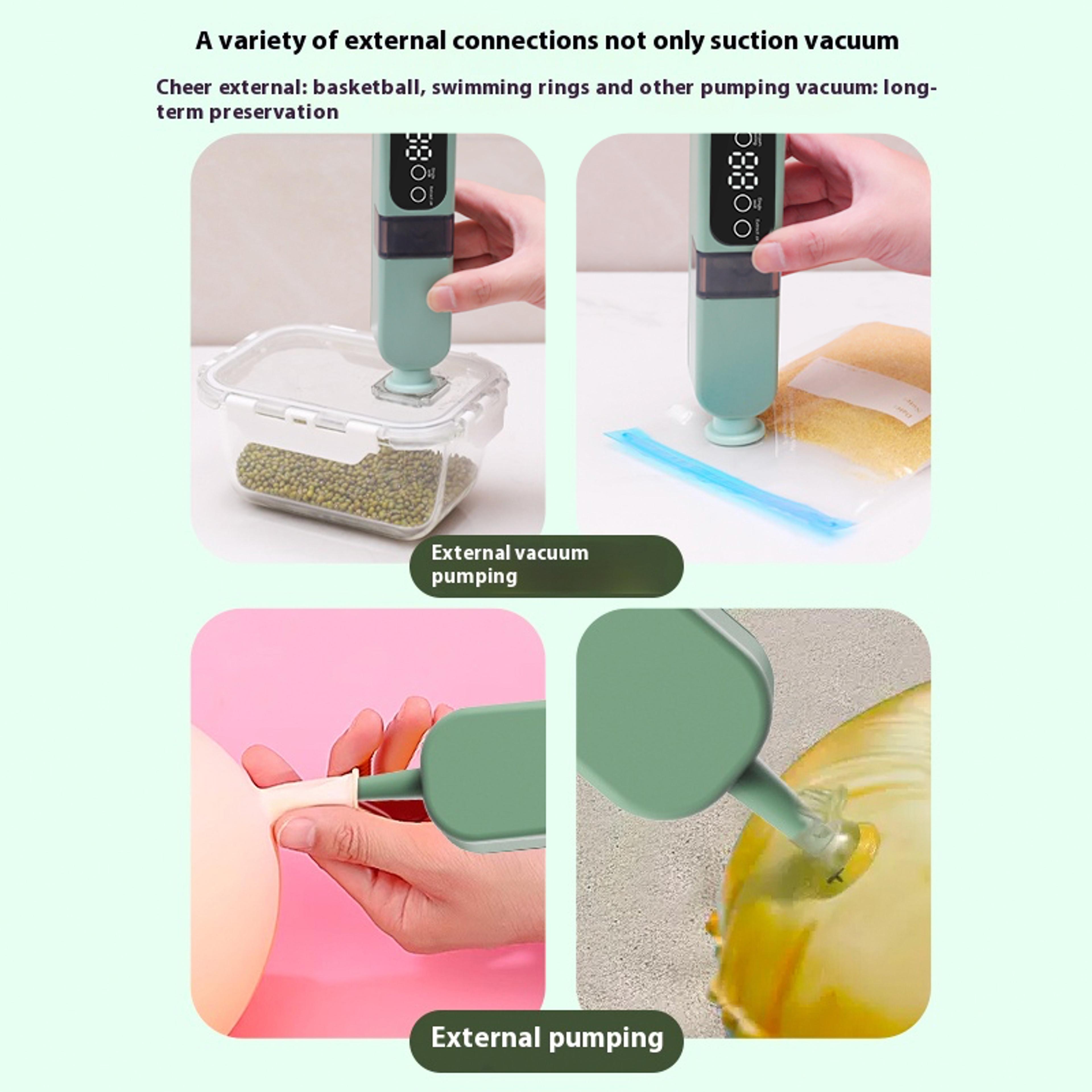 Portable USB Vacuum Sealer With 10 Food Storage Bags 4