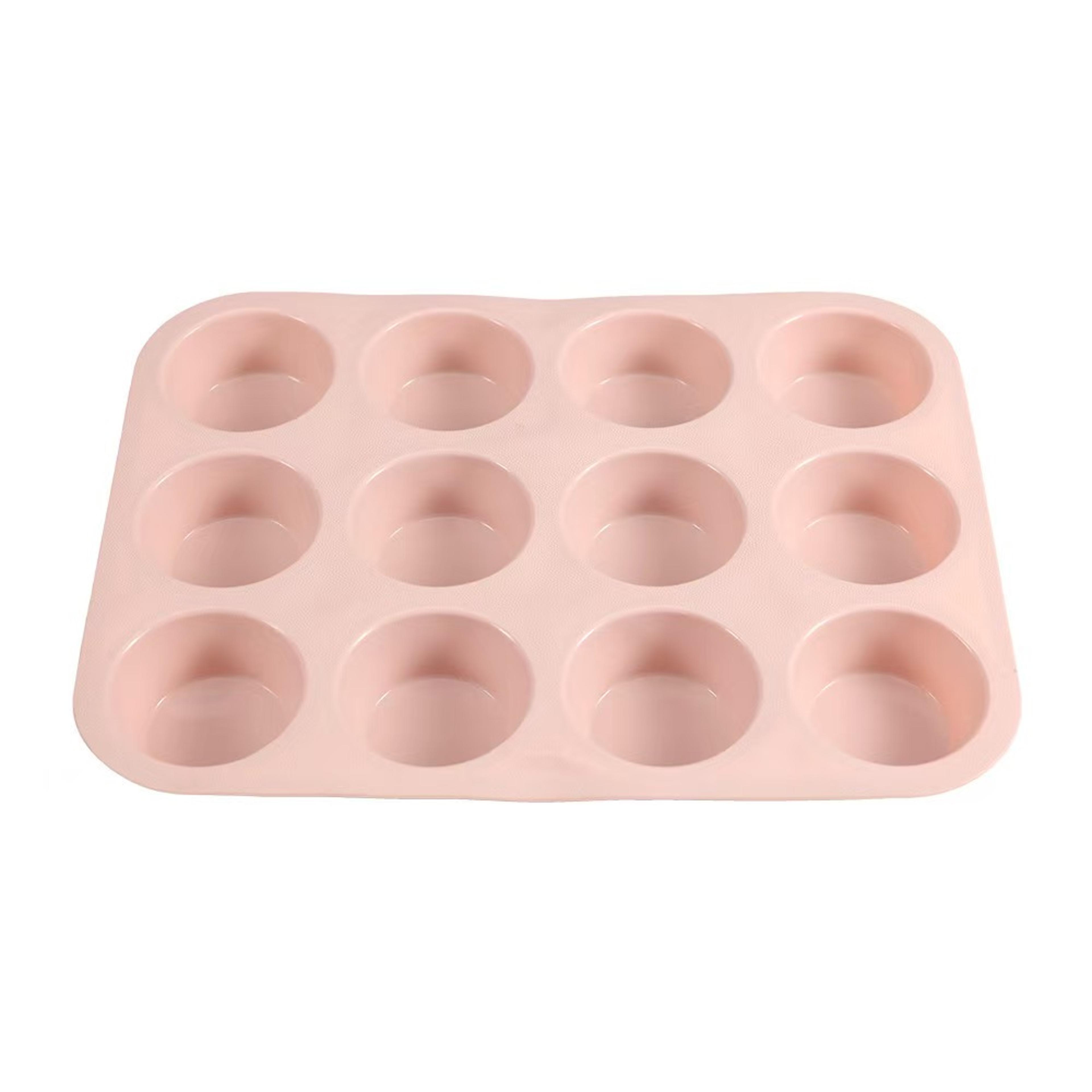 Silicone Muffin Pan Nonstick SpaceSaving Baking Mold 8