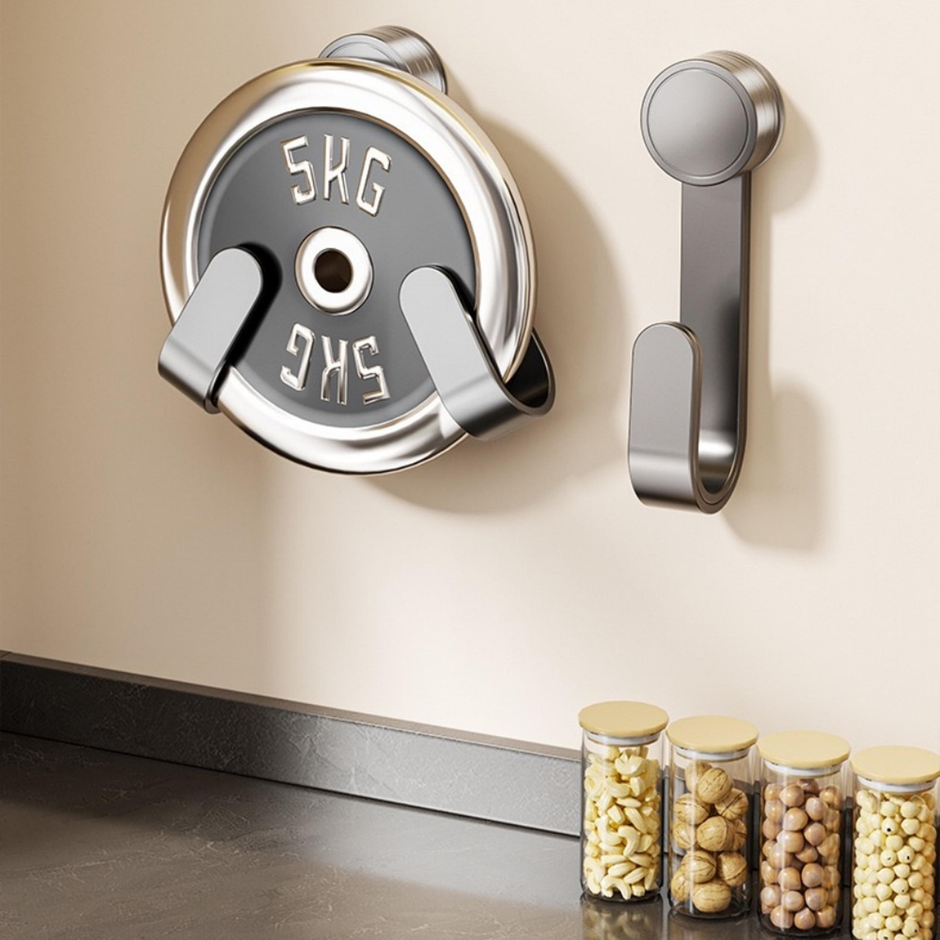 Rotating Wall Mounted Pot Lid Organizer And Cutting Board Holder 5