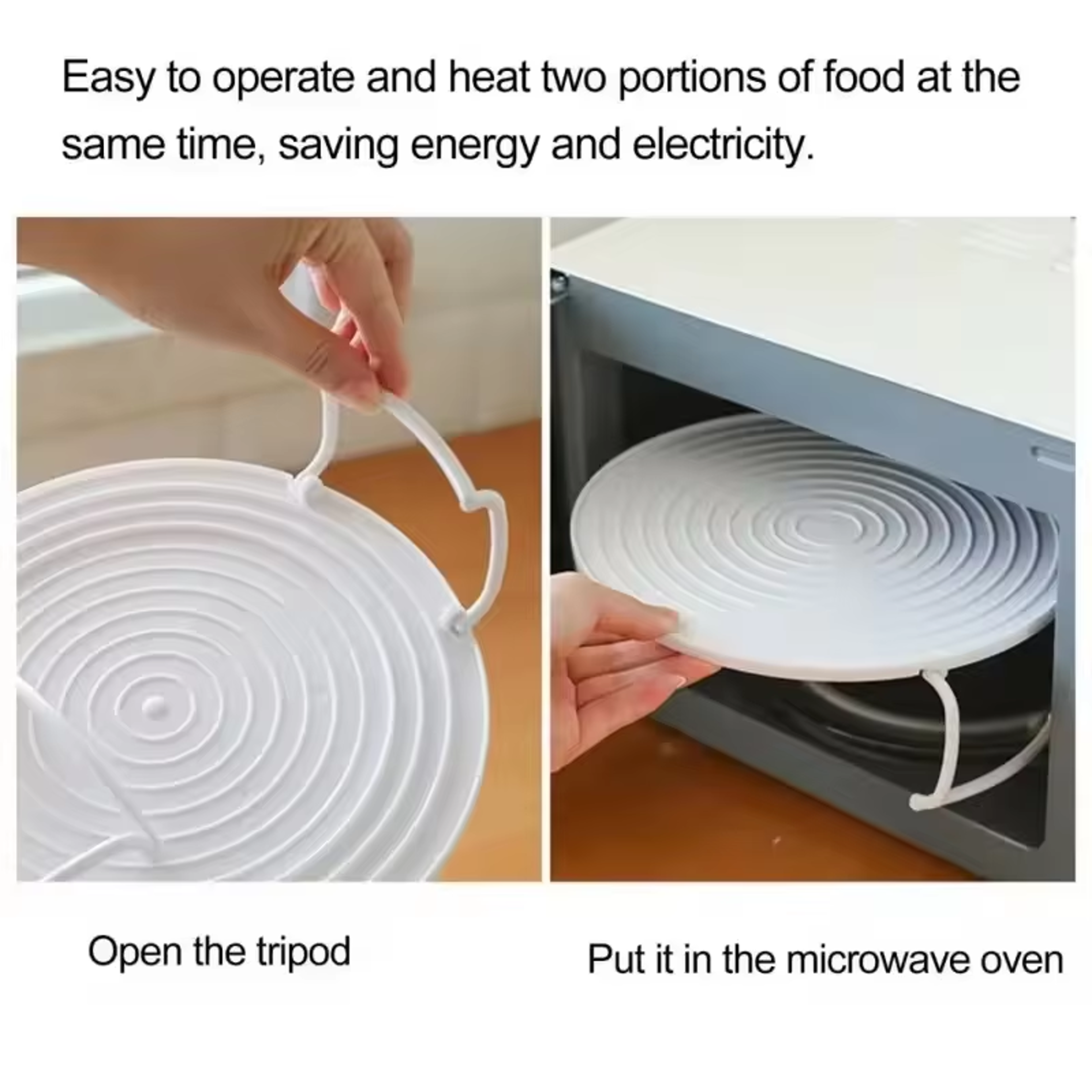 Double Layer Microwave Rack And Steaming Tray 5