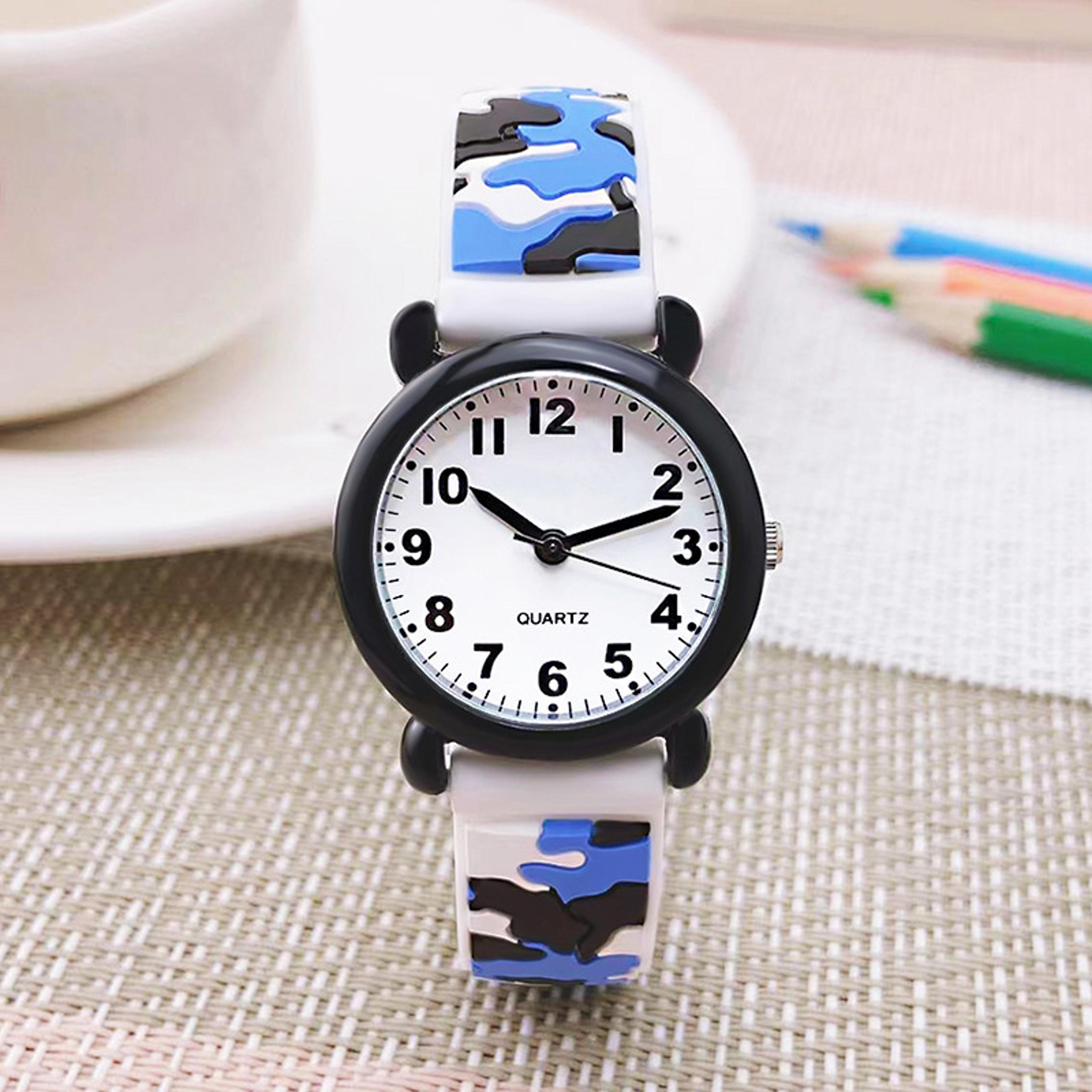 Camouflage Outdoor Sports Watch For Kids Boys Student Quartz Watch 7