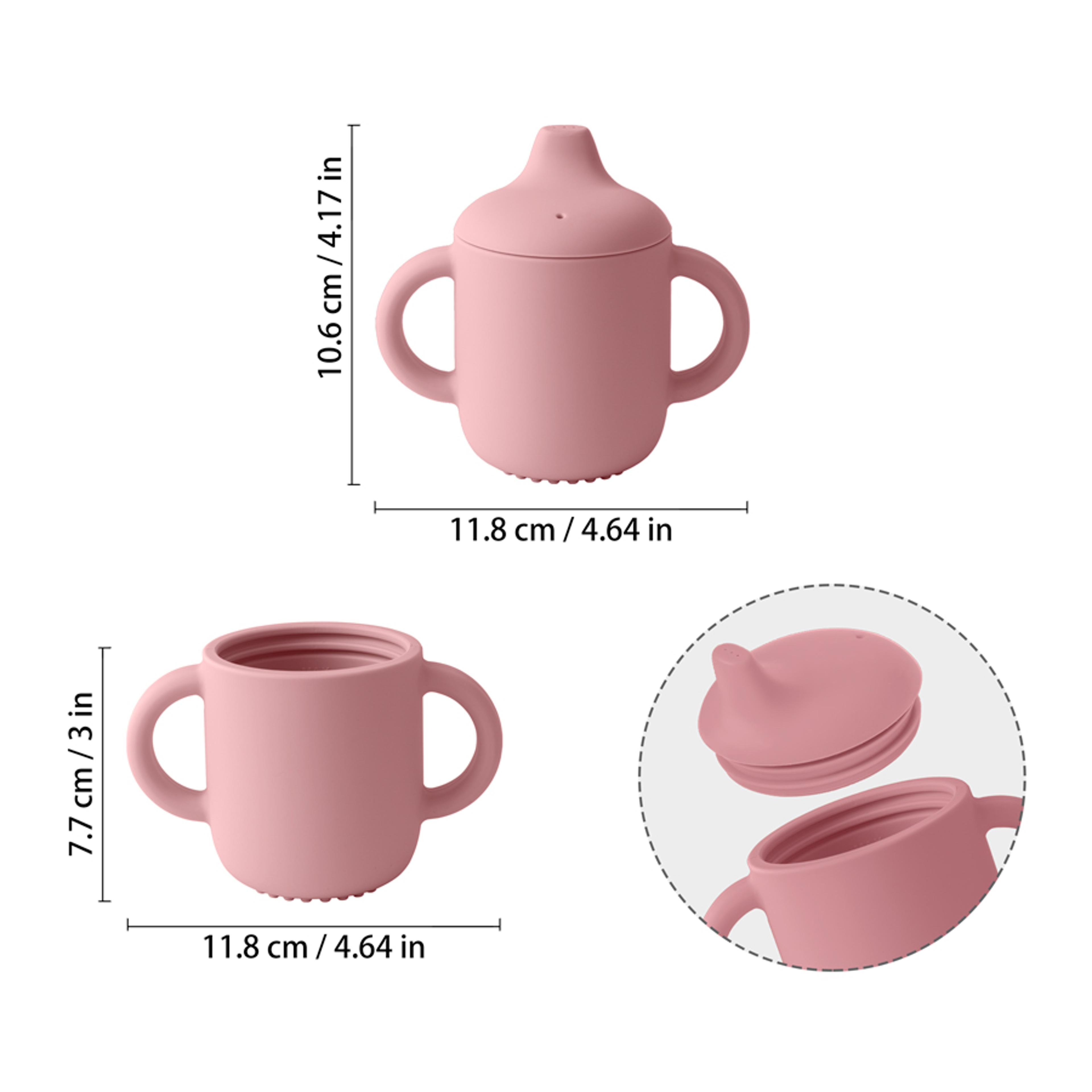 Baby Silicone Feeding Cup Portable Learning Water Cup For Infants Toddler Training 3