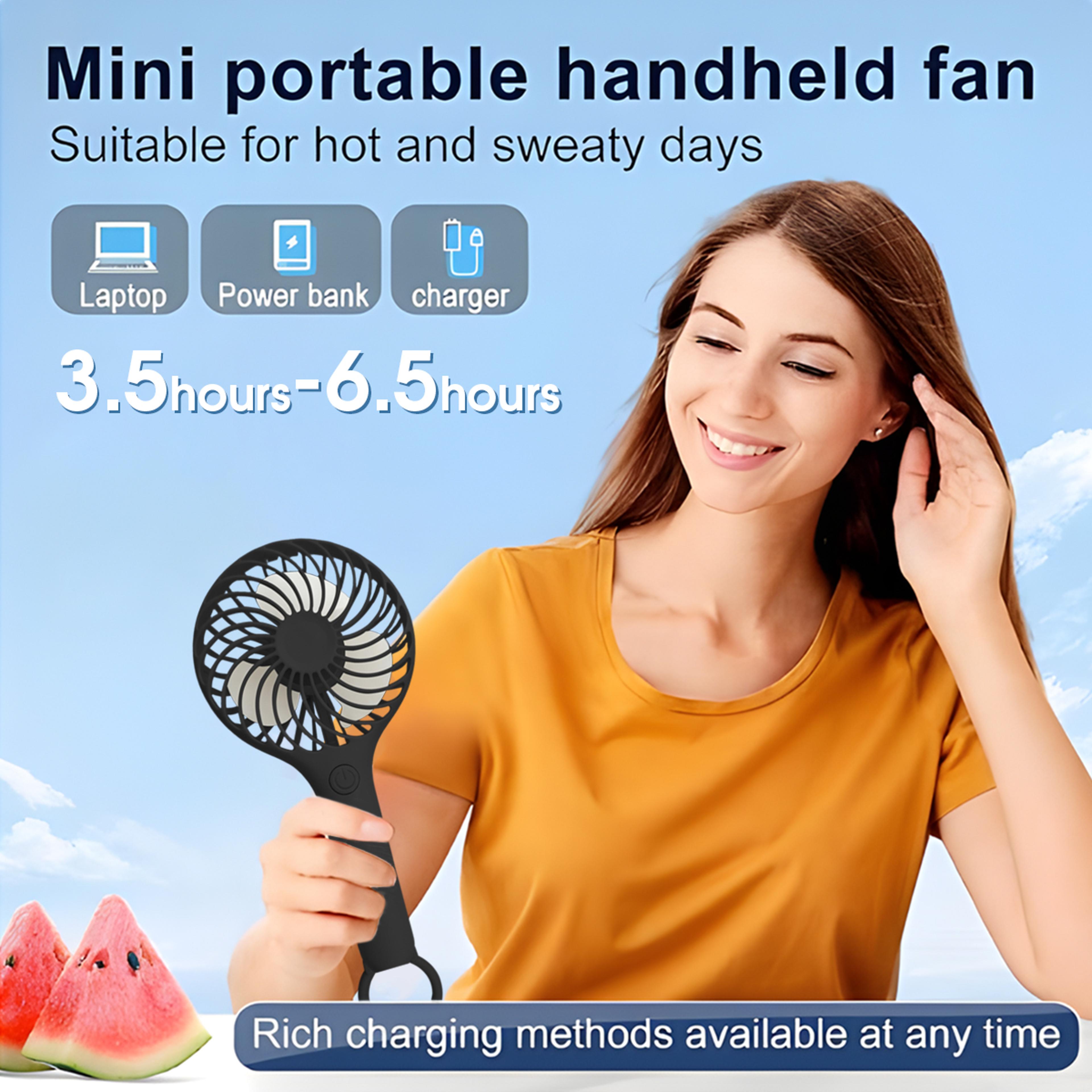 Portable Mini Handheld Fan USB Rechargeable Speed Personal Cooling Fan 3