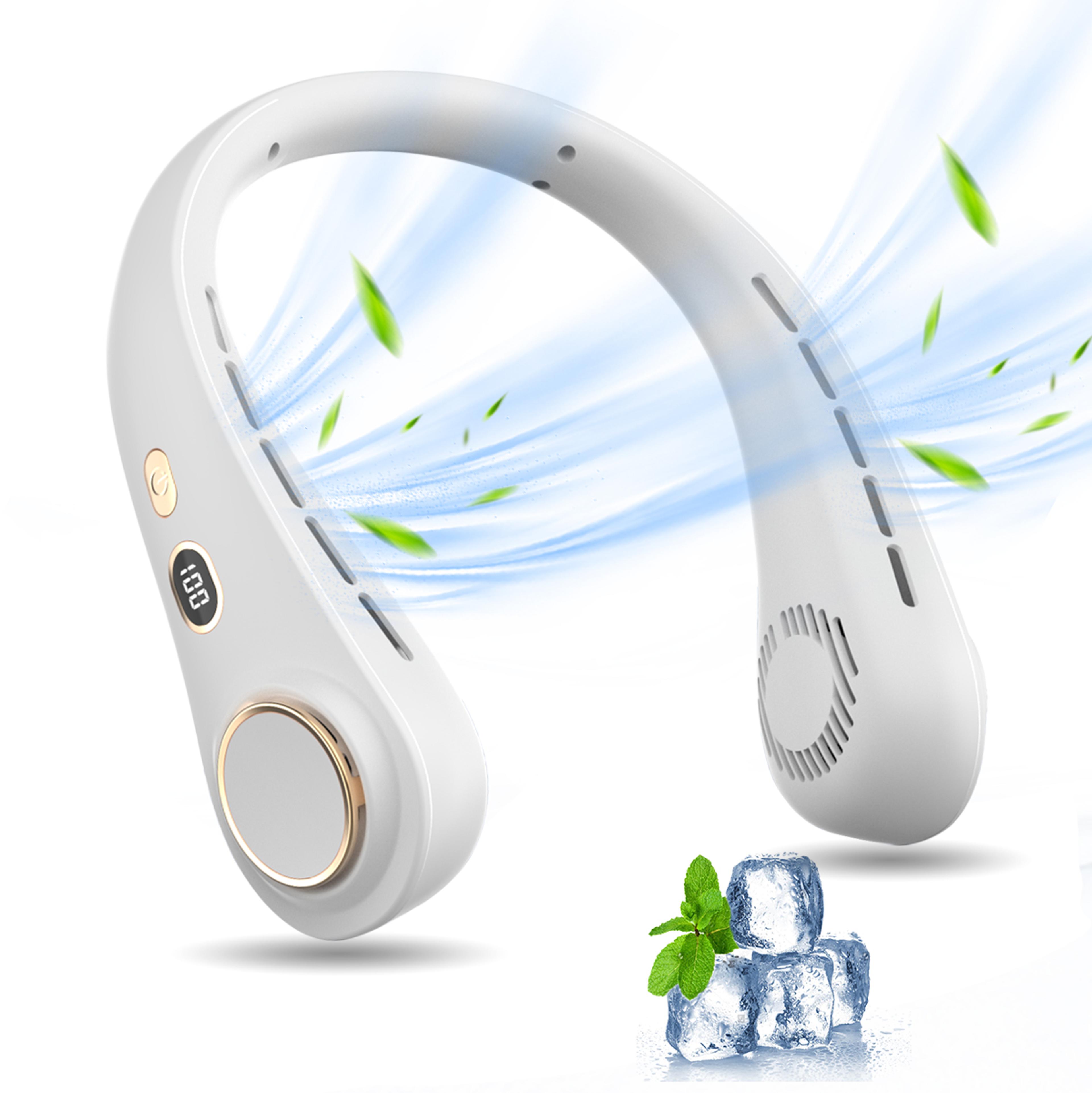 Portable Bladeless Neck Fan Rechargeable Hands Free Cooling Fan 6