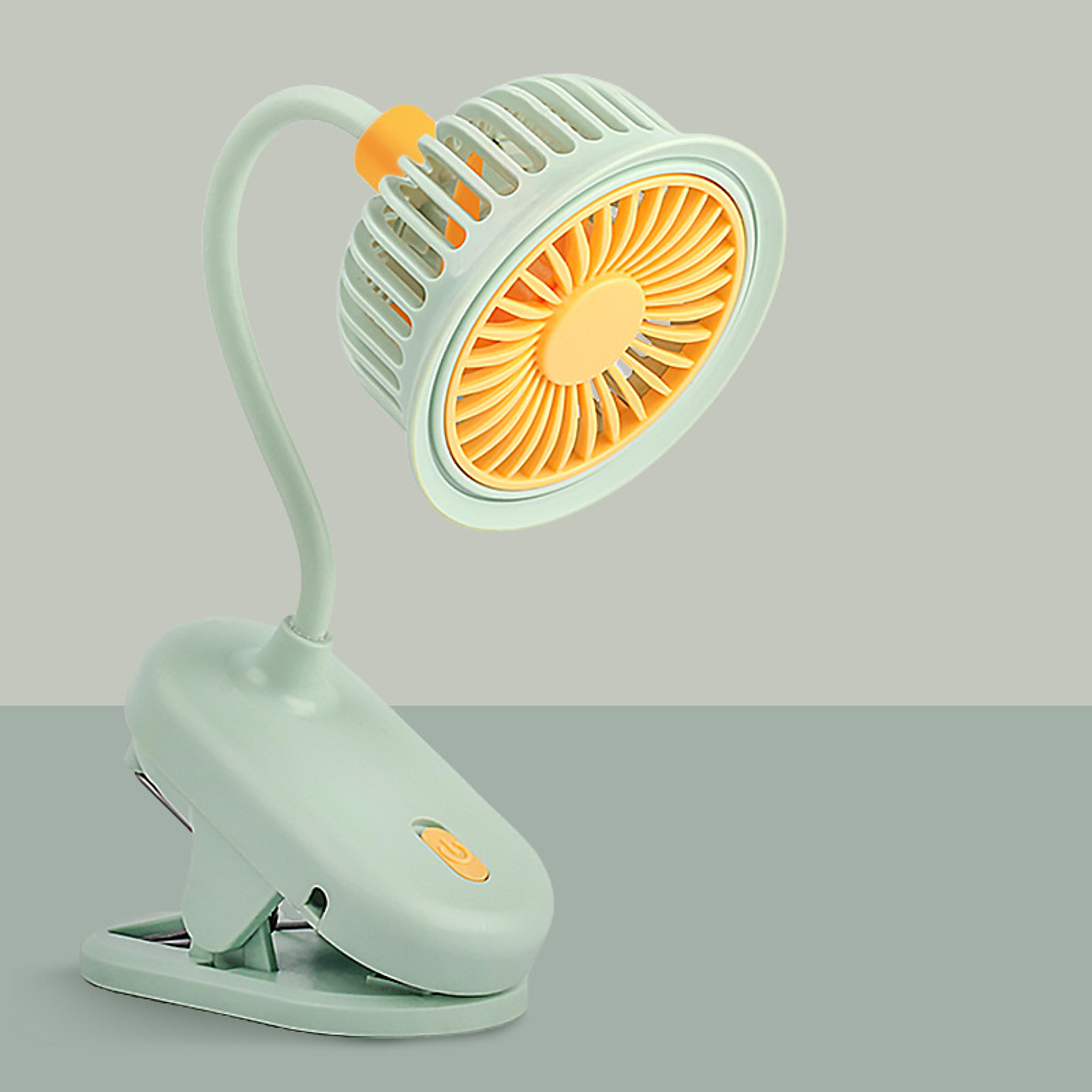 USB Rechargeable Clip On Mini Fan With Adjustable Strong Wind Portable Cooling Fan 8