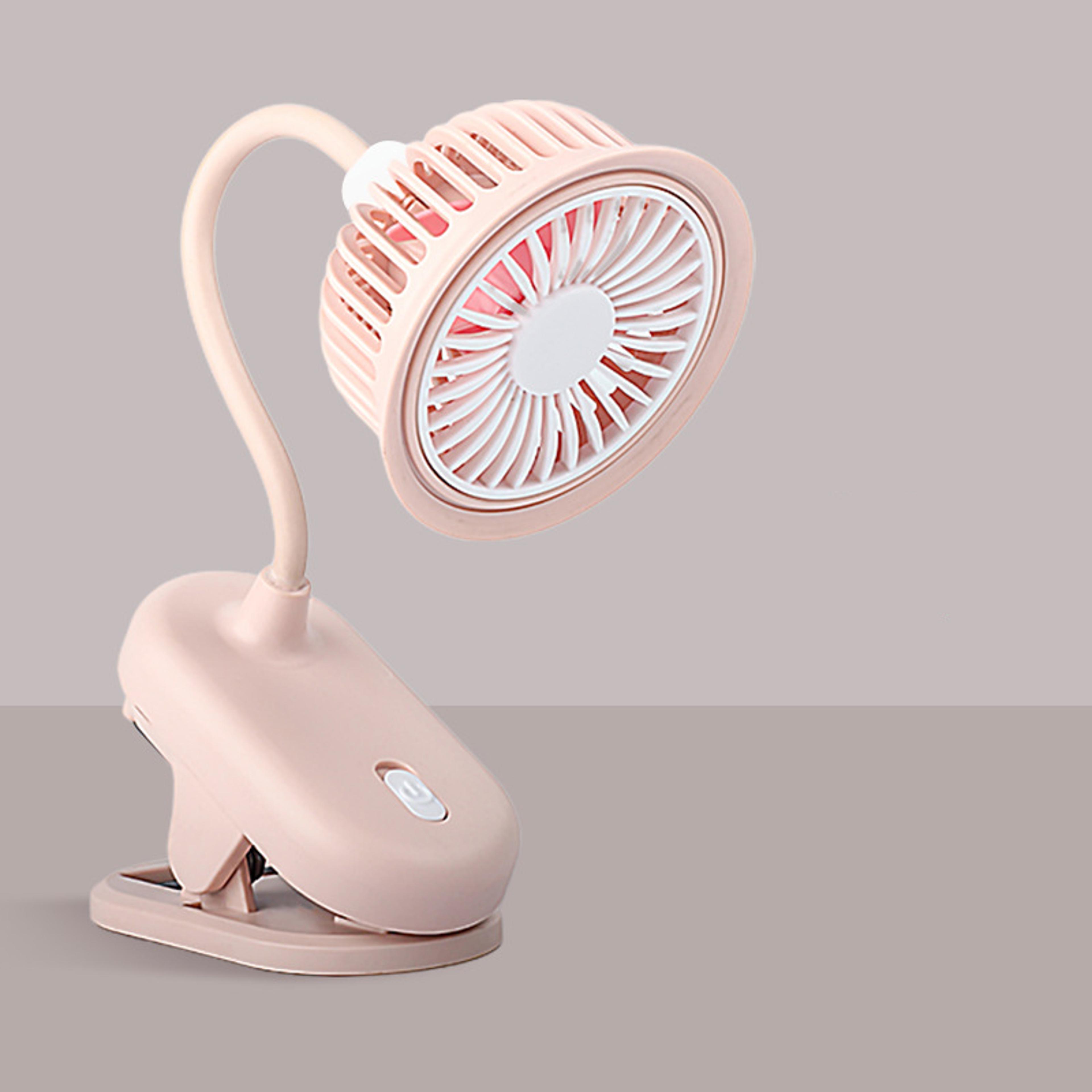 USB Rechargeable Clip On Mini Fan With Adjustable Strong Wind Portable Cooling Fan 7