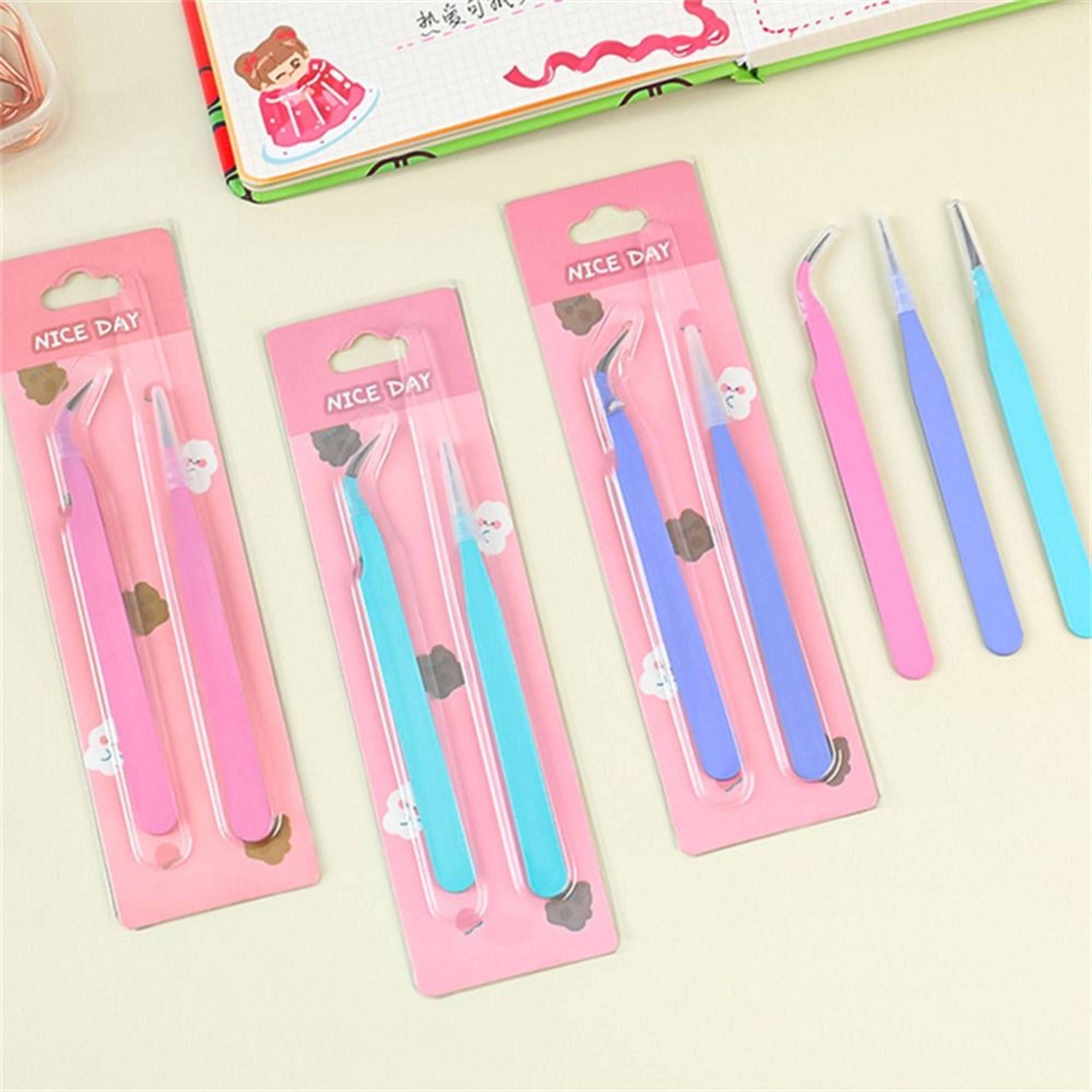 Macaroon Color Tweezers Sticker Tool For DIY Crafts Scrapbooking 1