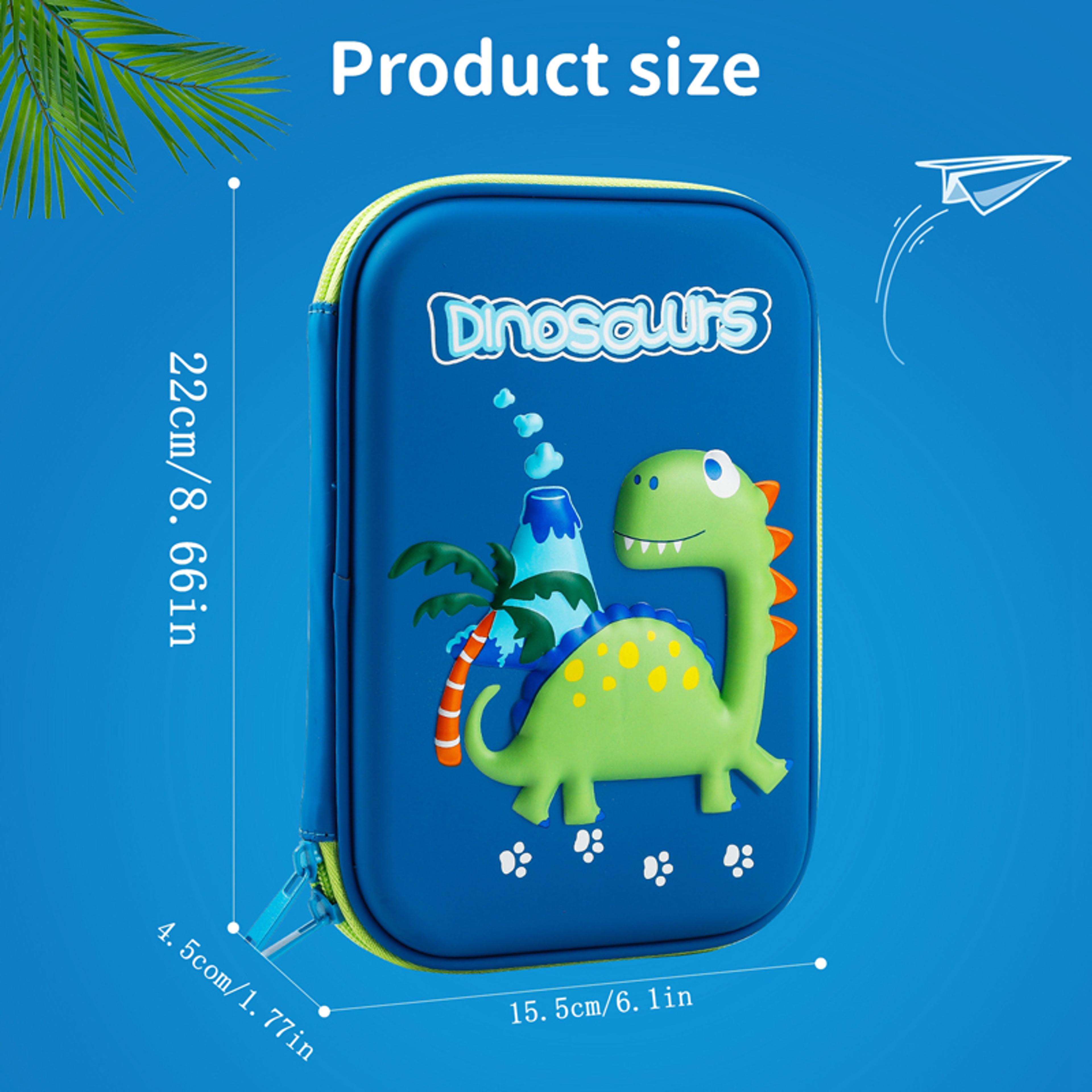 Dinosaur Pencil Case Kids EVA School Supplies Organizer Gift 3