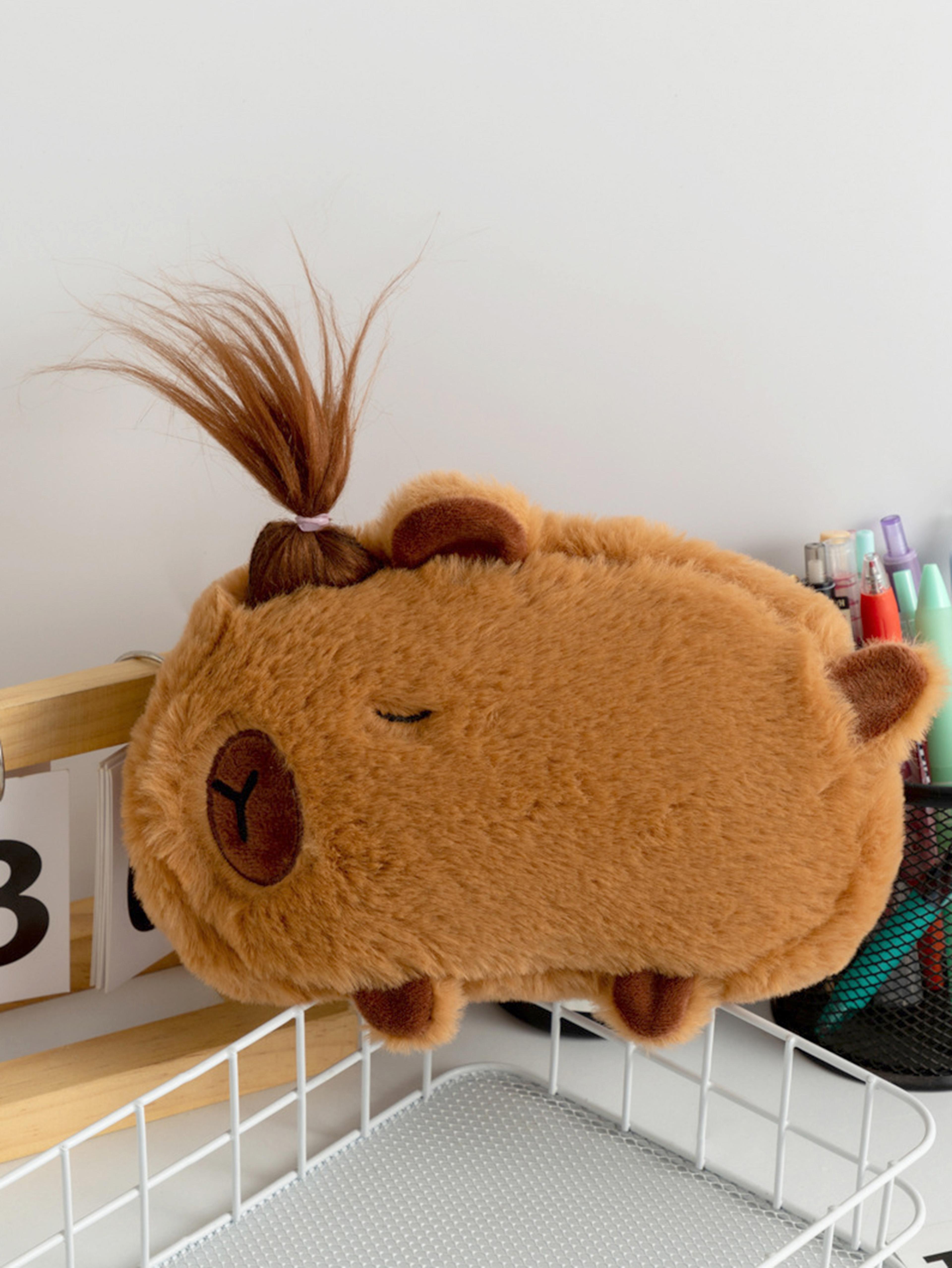 Animal Shaped Large Capacity Pencil Case Soft School Stationery Storage Bag 4