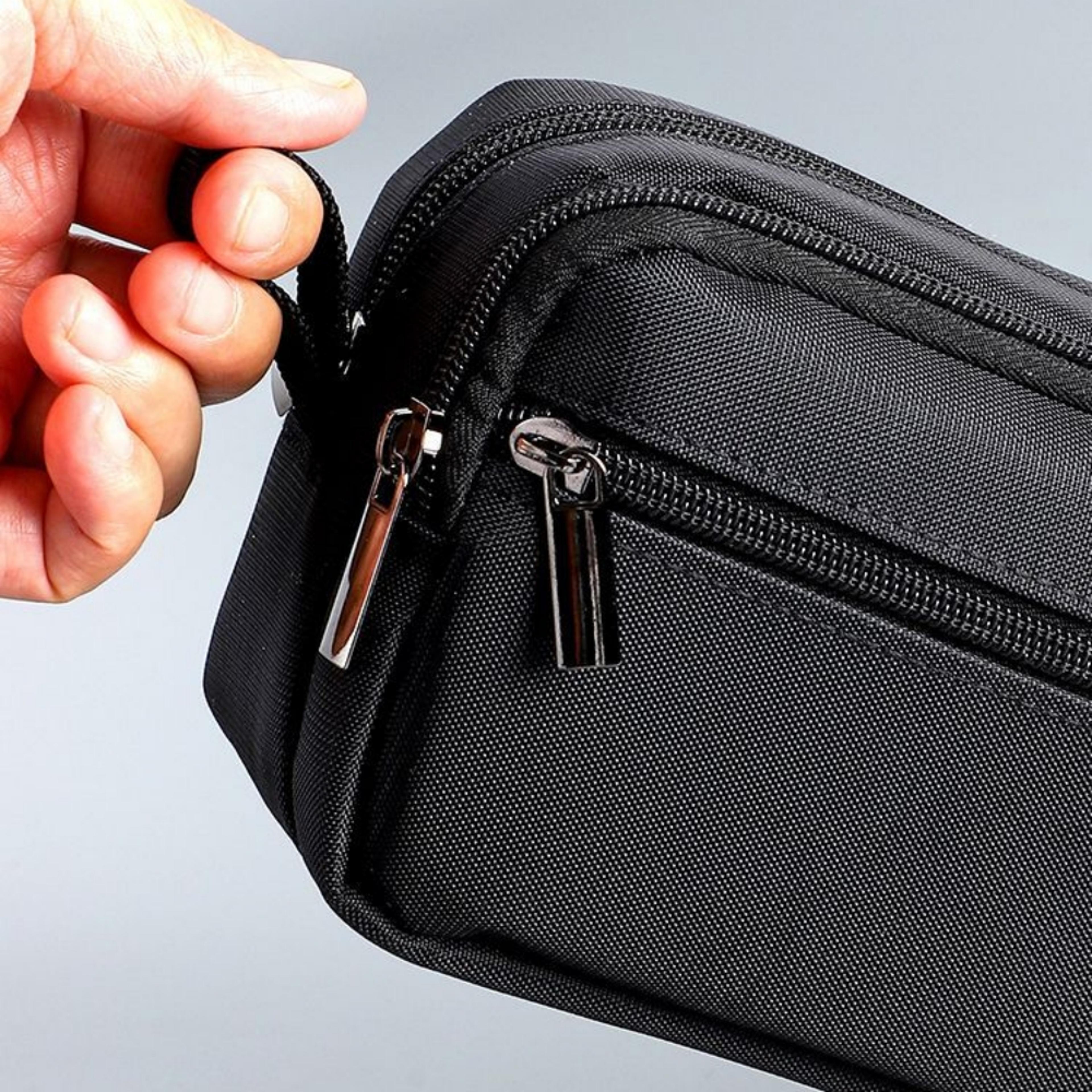 Large Capacity Canvas Pencil Case Layer Waterproof School Organizer Bag 3