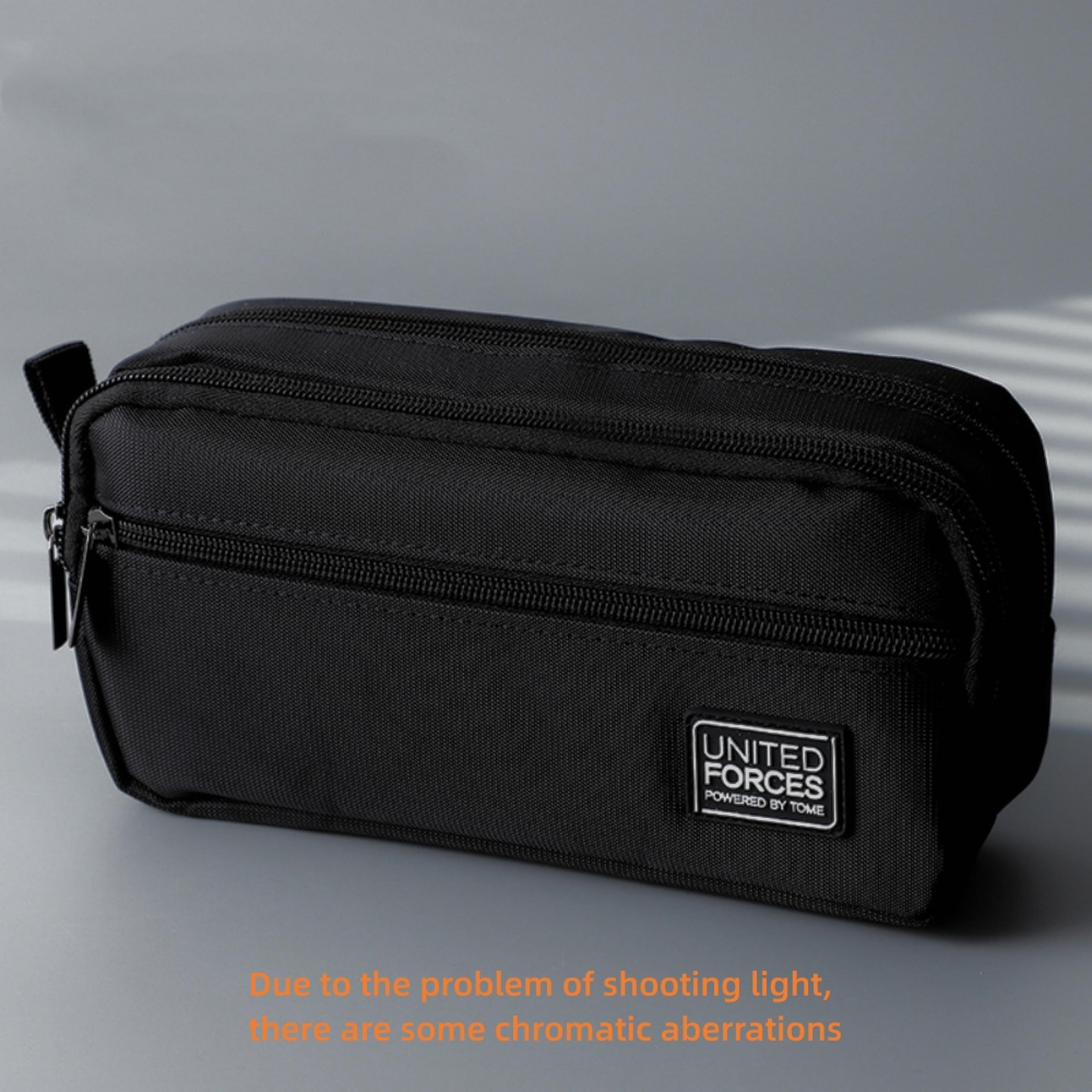 Large Capacity Canvas Pencil Case Layer Waterproof School Organizer Bag 9
