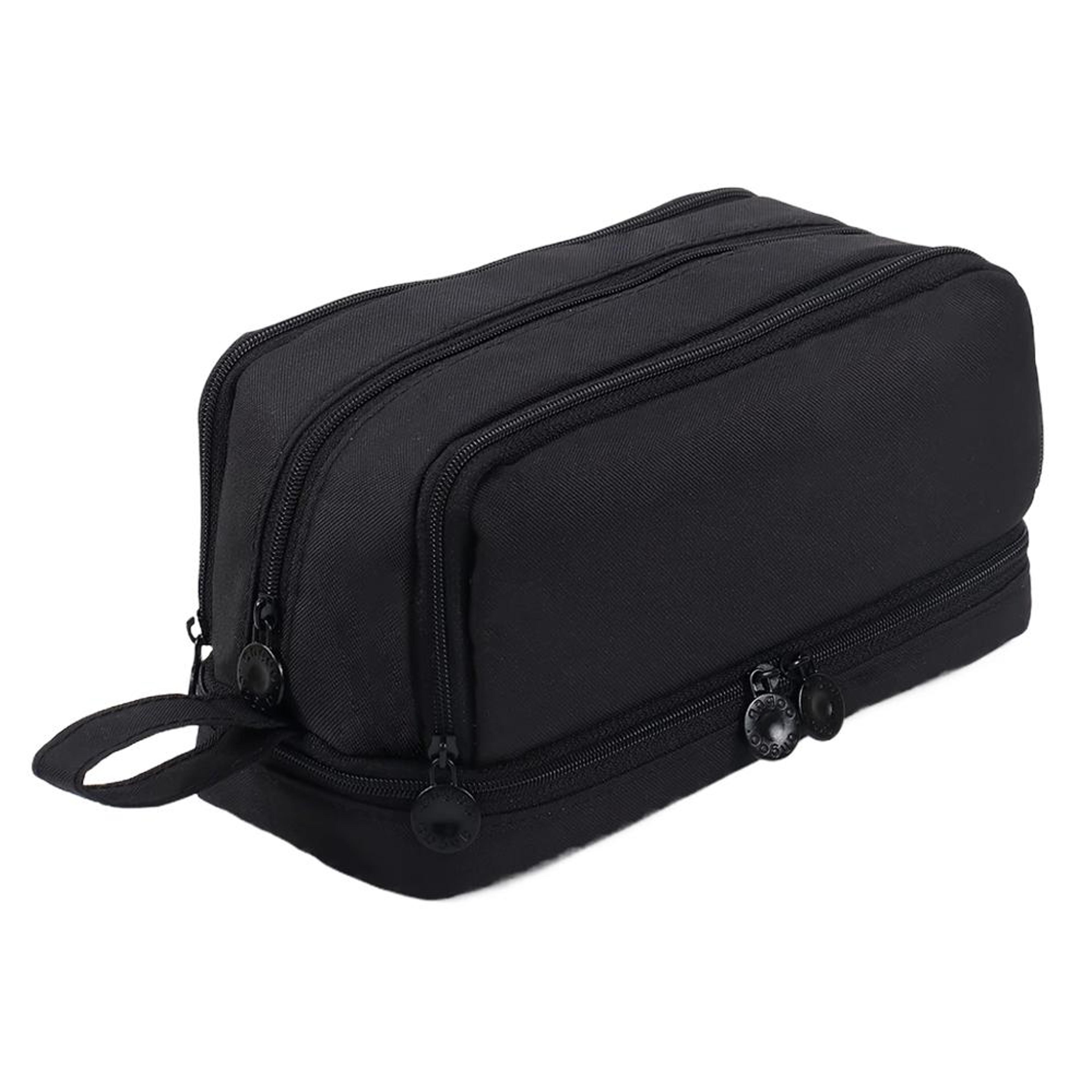 High Capacity Canvas Pencil Bag Layer Organizer Case For School Office And Travel 6