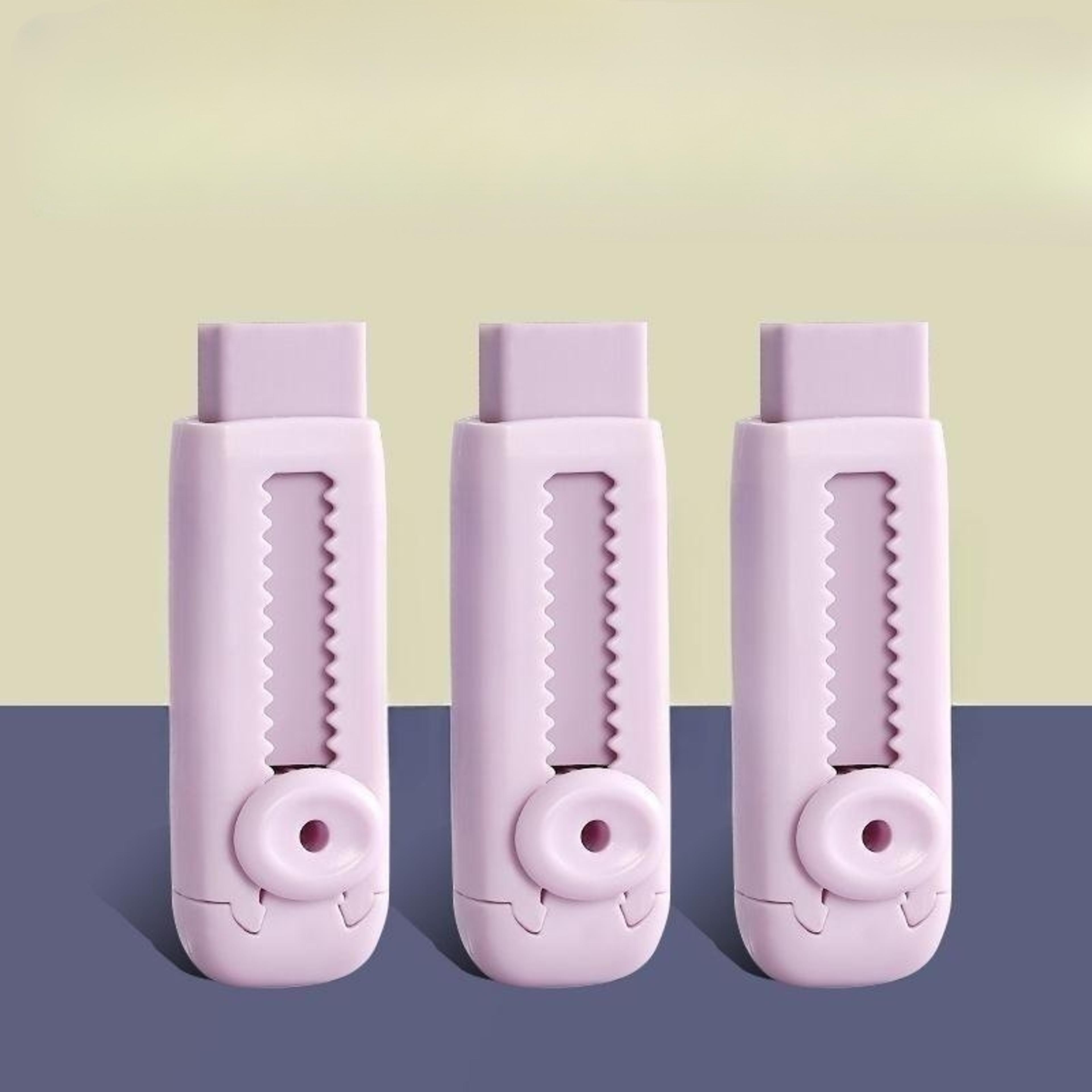 Creative Sliding Eraser Retractable Pencil Rubber For School And Office Use 7