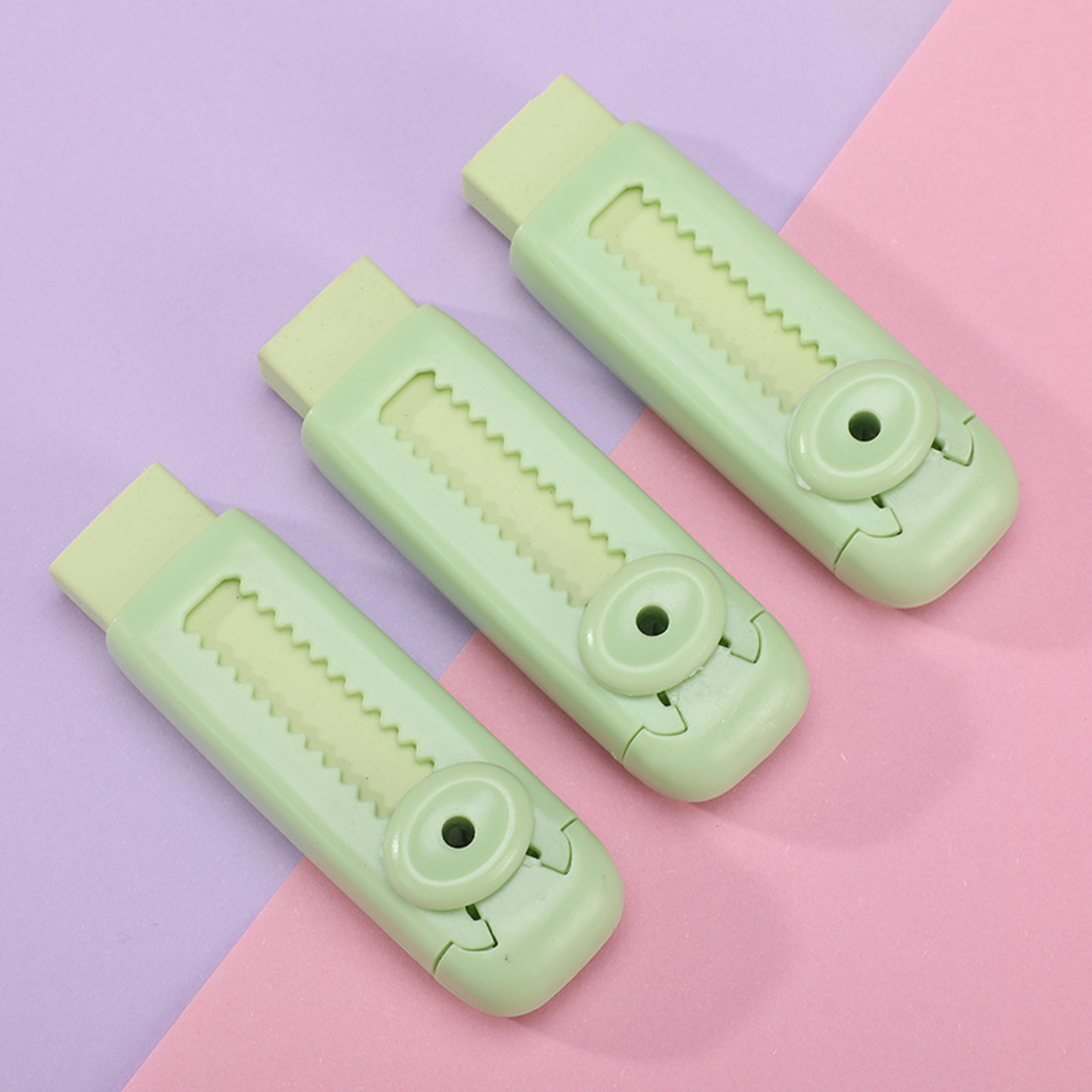 Creative Sliding Eraser Retractable Pencil Rubber For School And Office Use 8